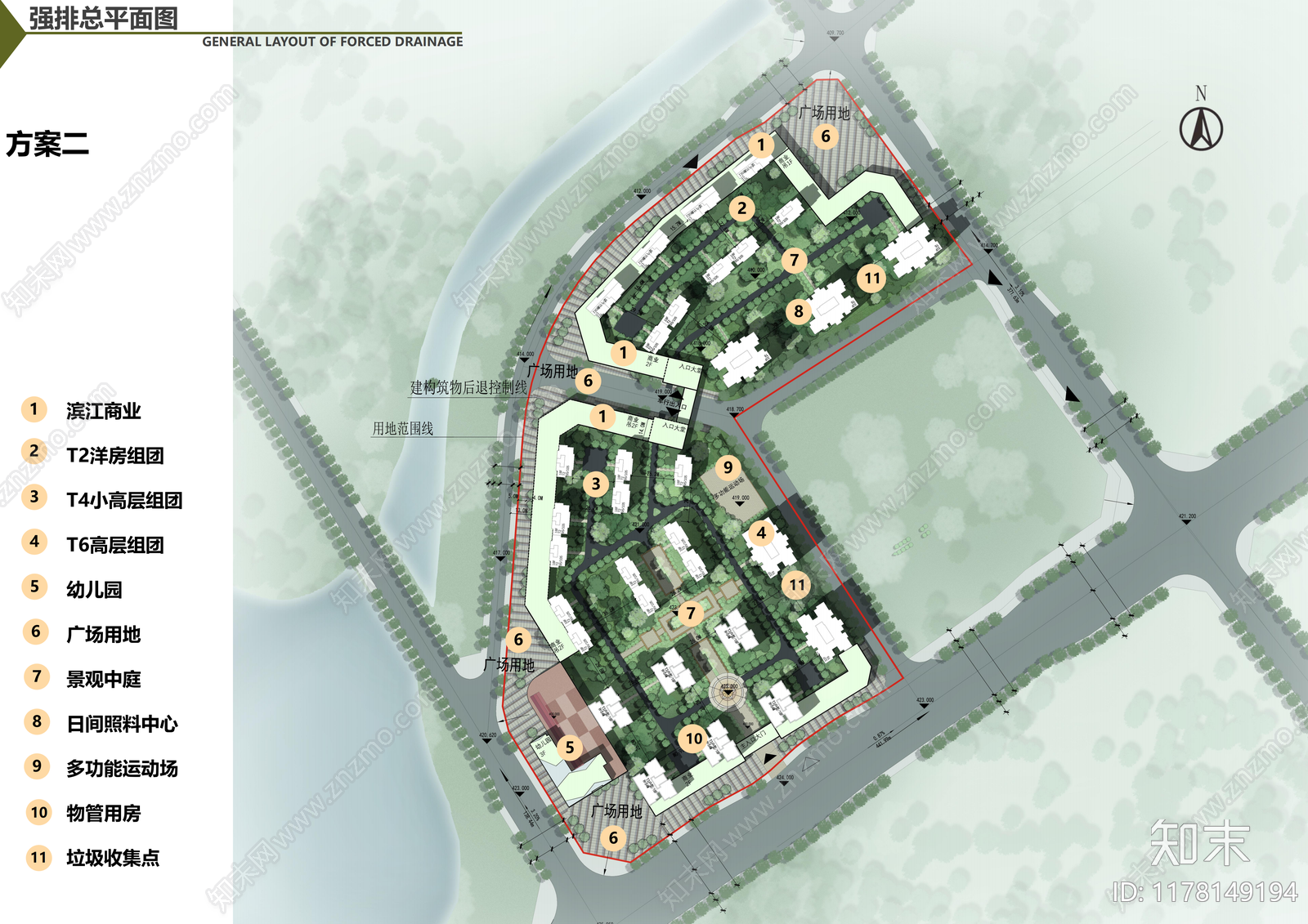 现代住宅楼建筑施工图下载【ID:1178149194】