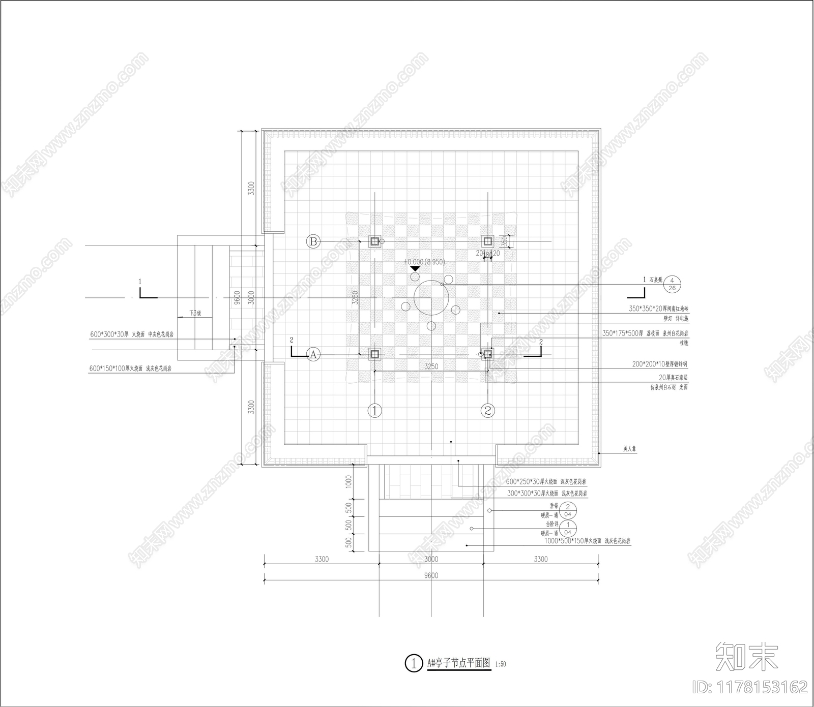 现代亭子图库cad施工图下载【ID:1178153162】