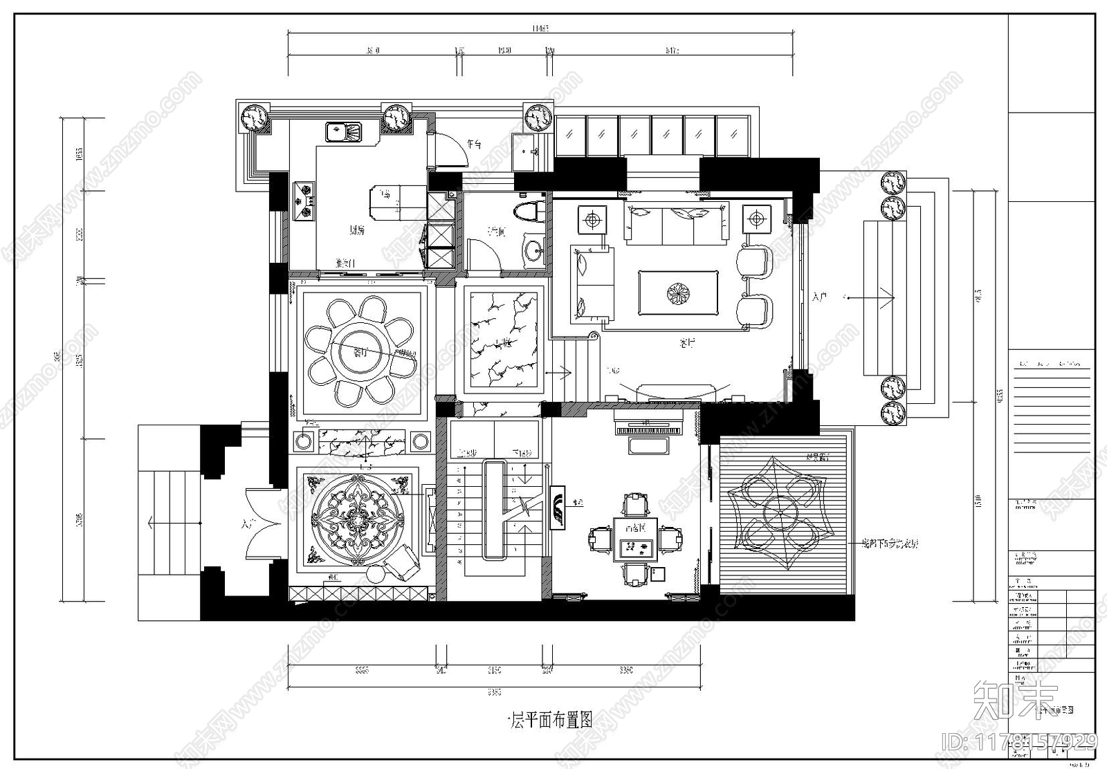 别墅施工图下载【ID:1178157929】