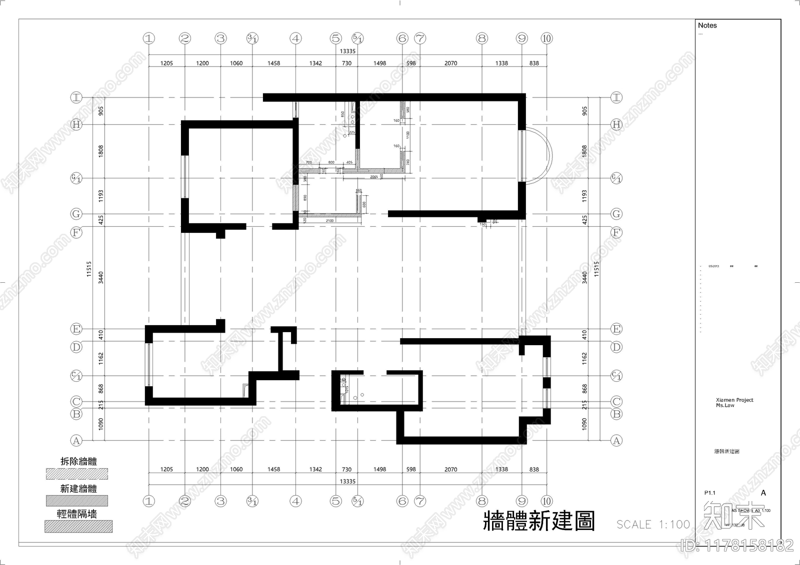 其他家装空间cad施工图下载【ID:1178158182】