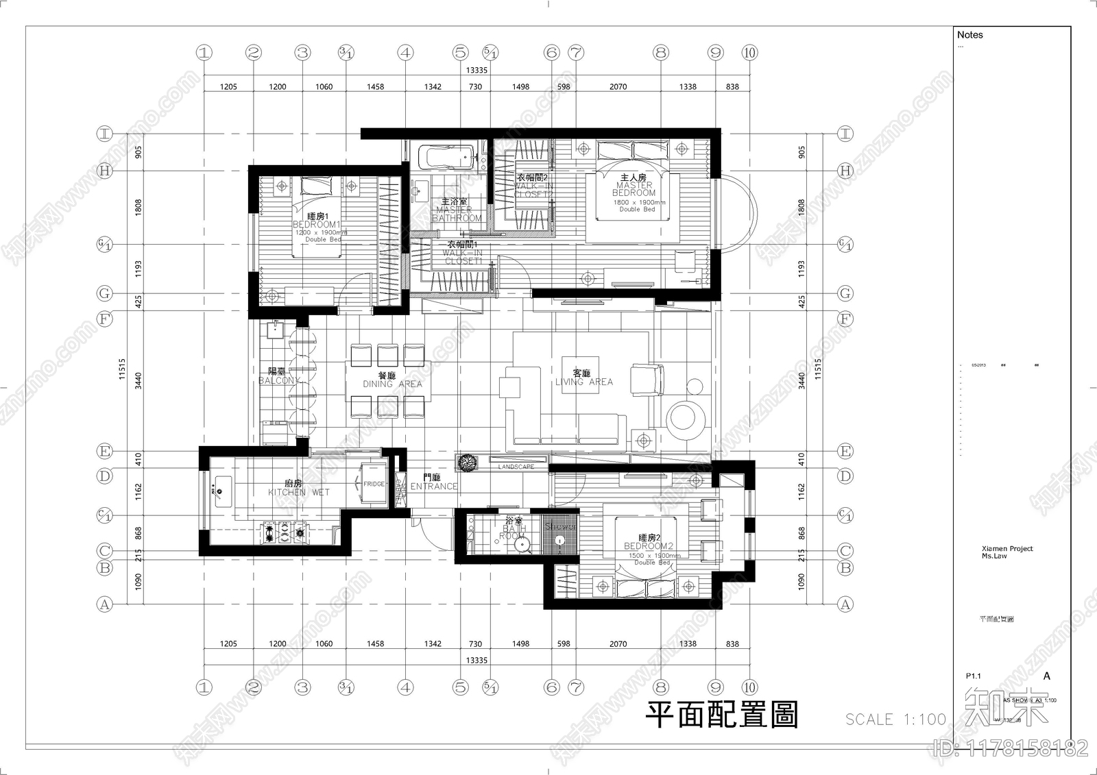 其他家装空间cad施工图下载【ID:1178158182】