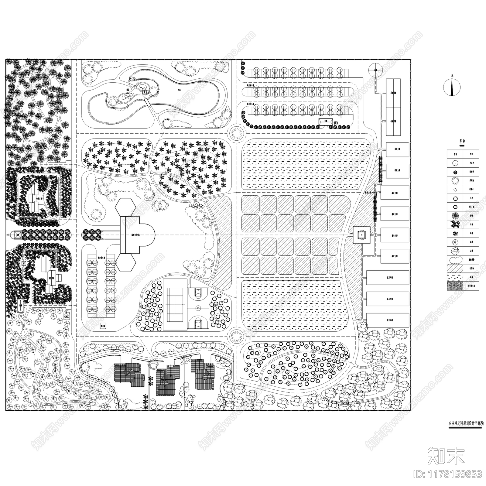 现代乡村景观施工图下载【ID:1178159853】