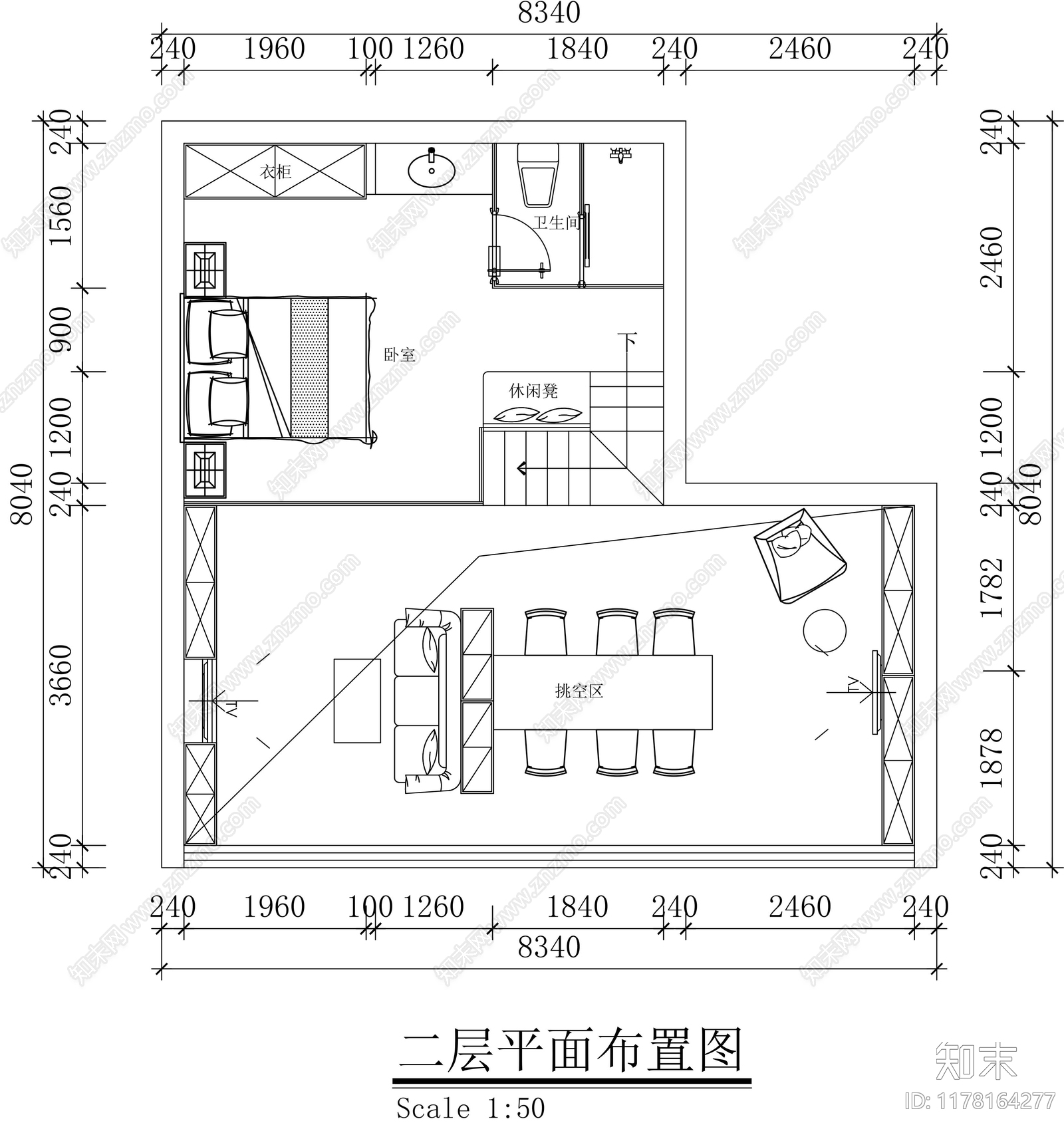 现代公寓施工图下载【ID:1178164277】