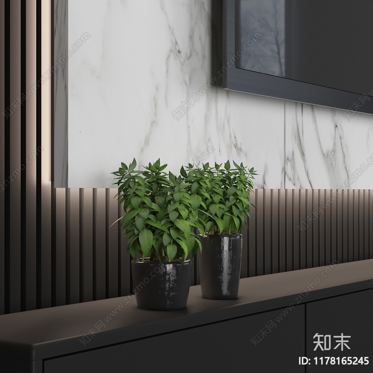 电视背景墙3D模型下载【ID:1178165245】