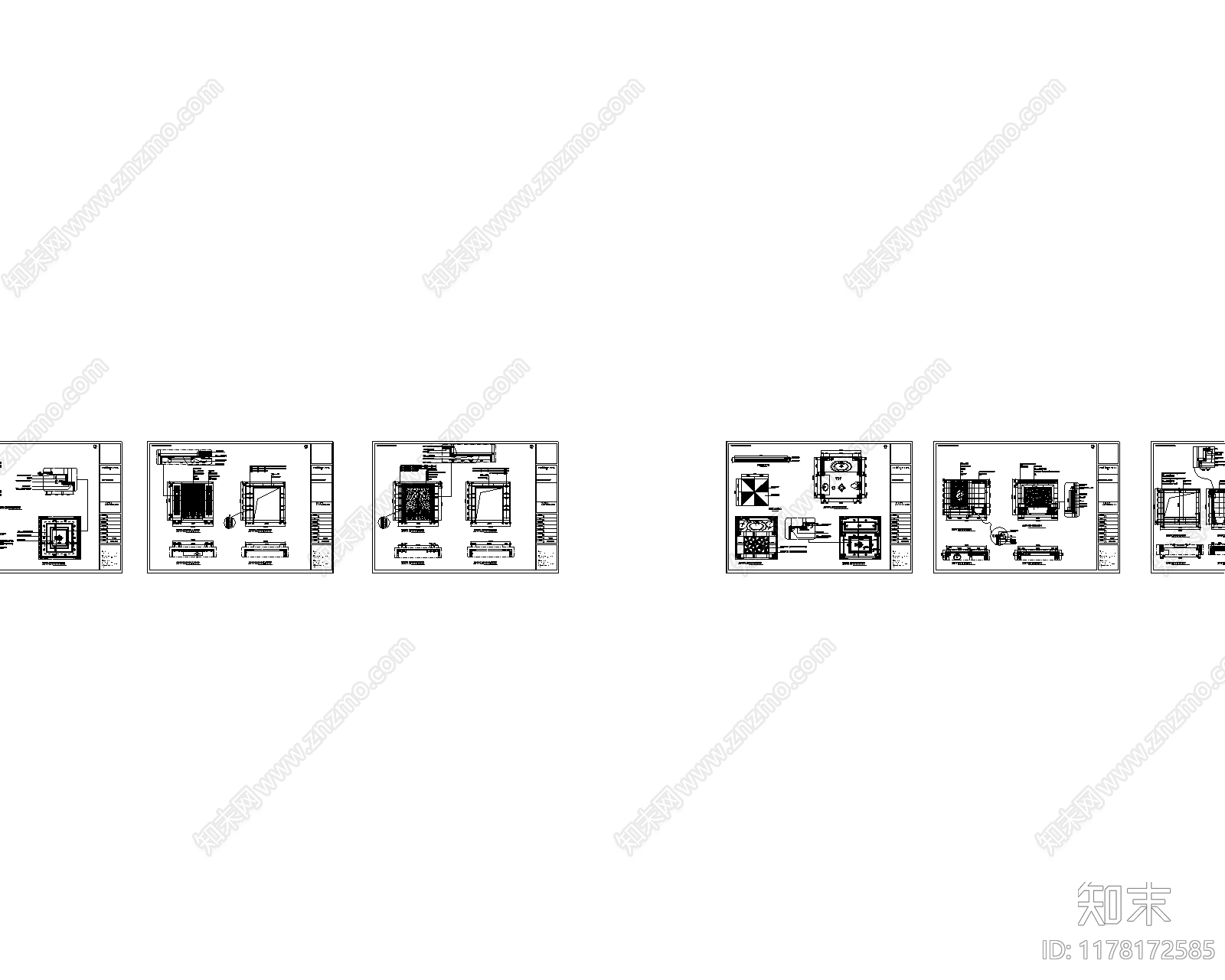 现代欧式商场施工图下载【ID:1178172585】