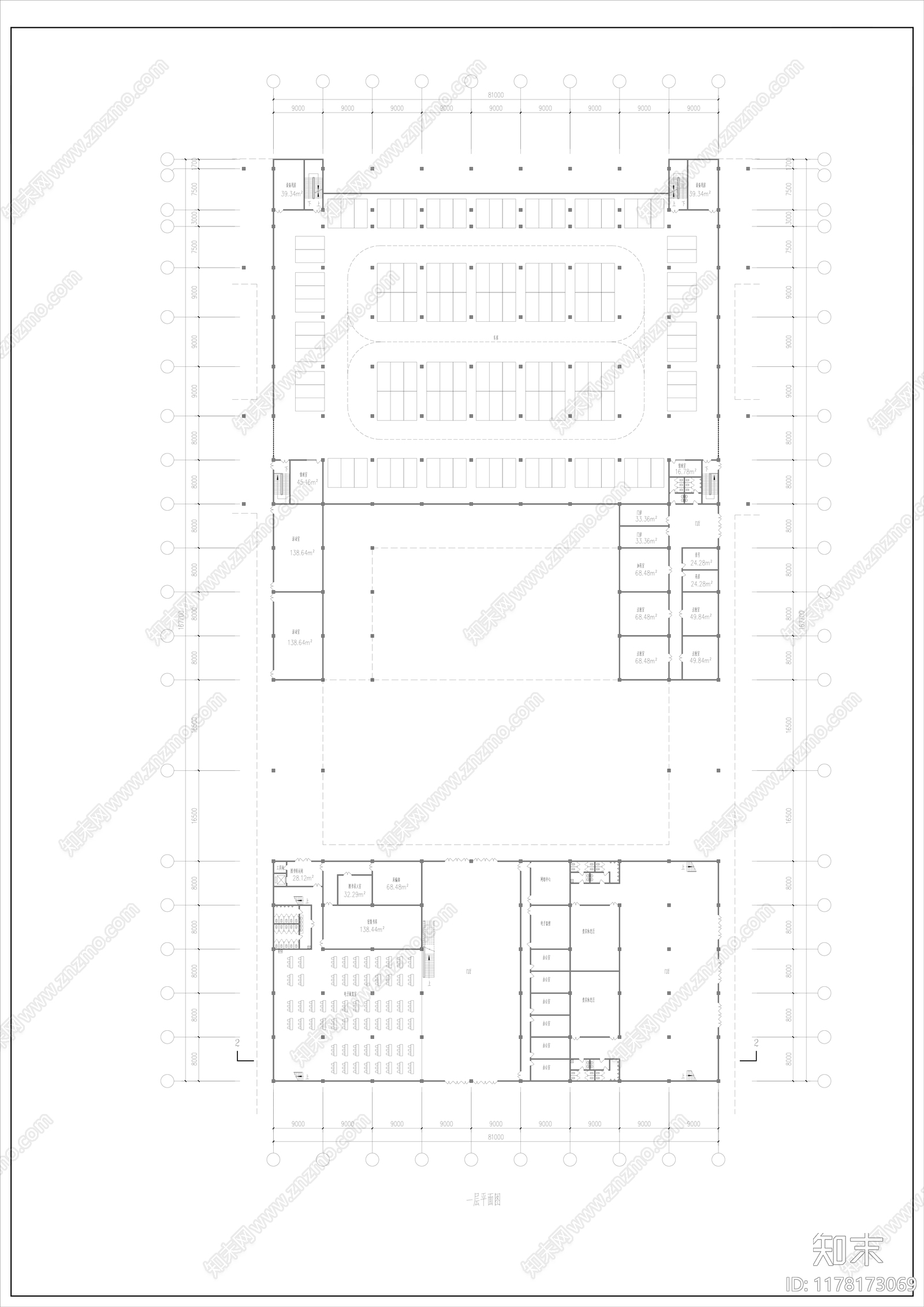 现代学校建筑施工图下载【ID:1178173069】