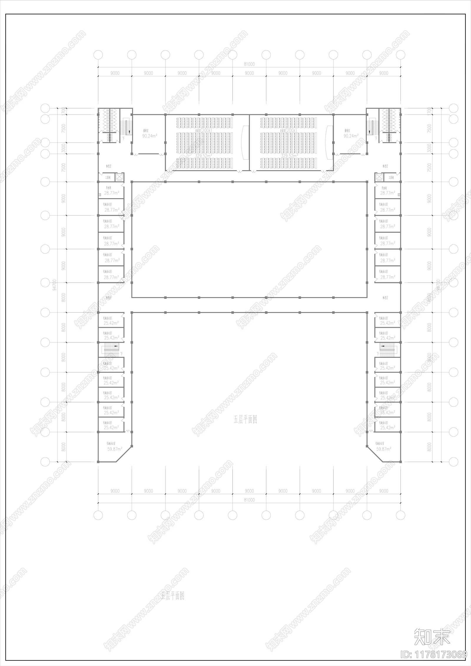 现代学校建筑施工图下载【ID:1178173069】