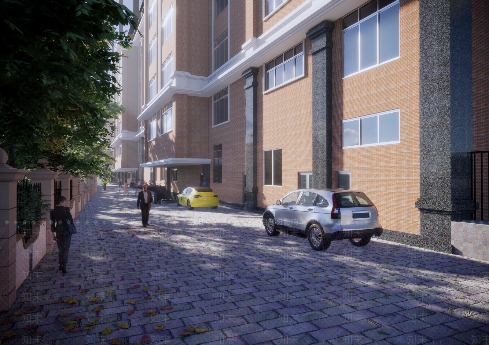 现代小区建筑SU模型下载【ID:1178398191】