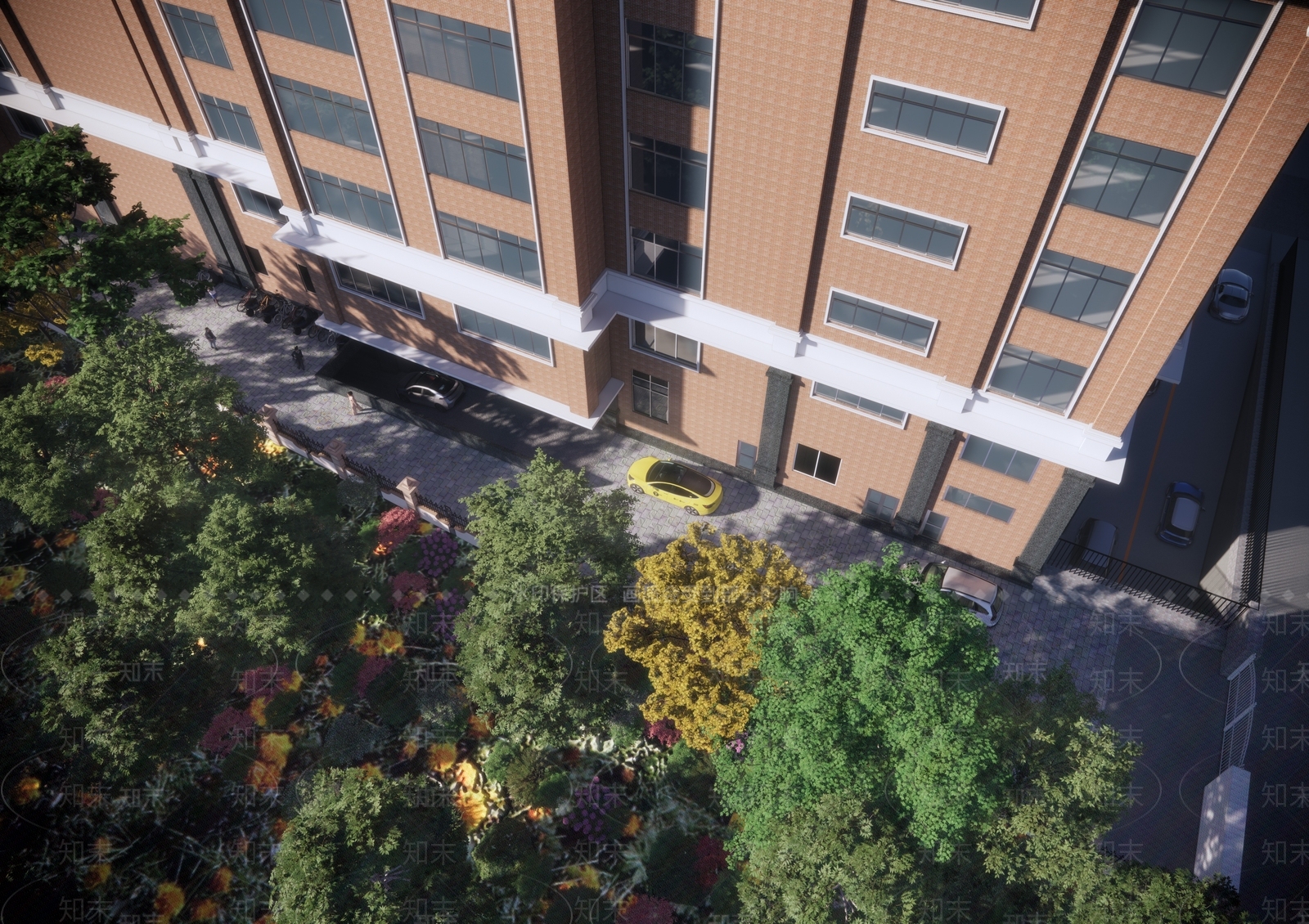 现代小区建筑SU模型下载【ID:1178398191】