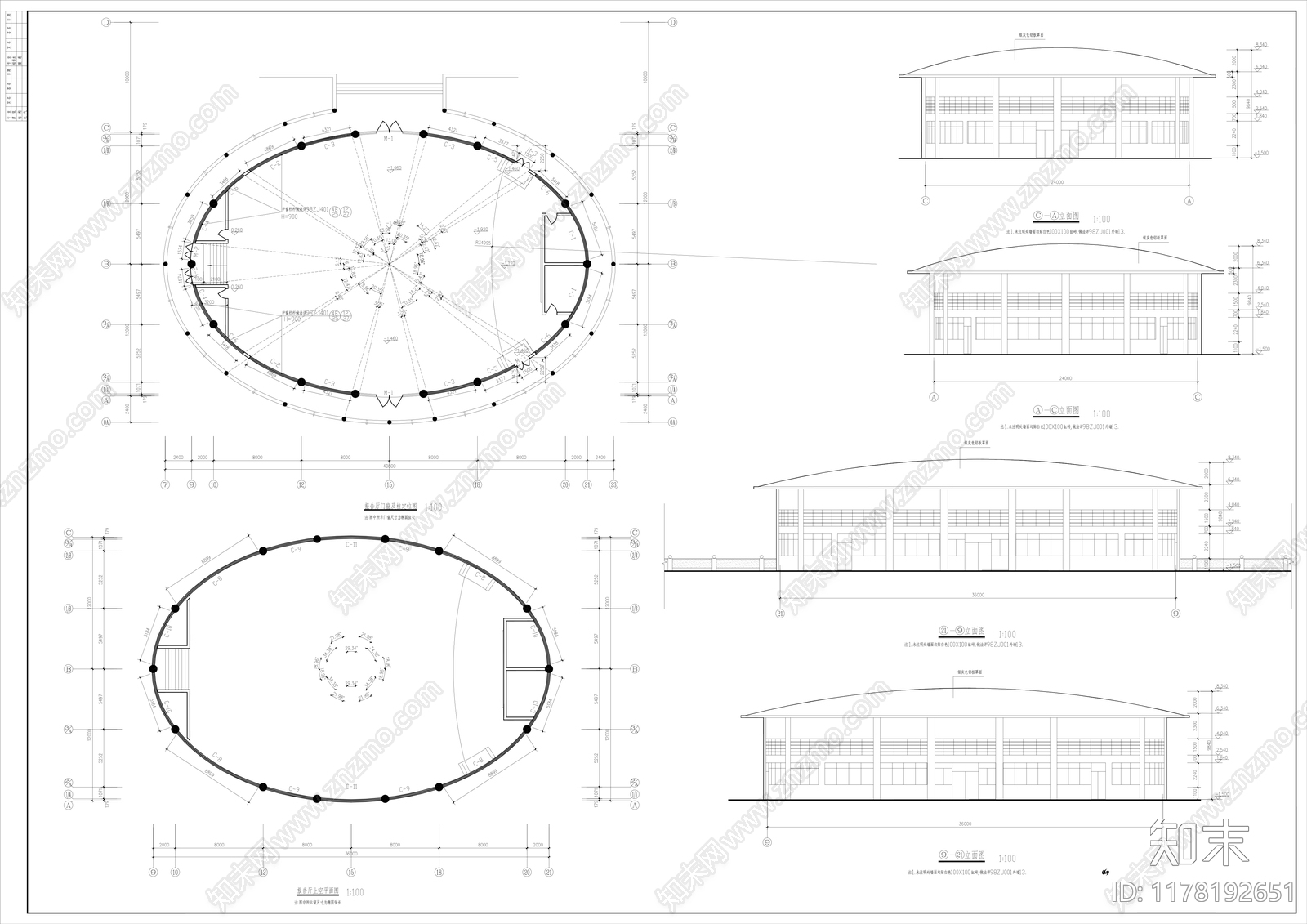 现代学校建筑cad施工图下载【ID:1178192651】