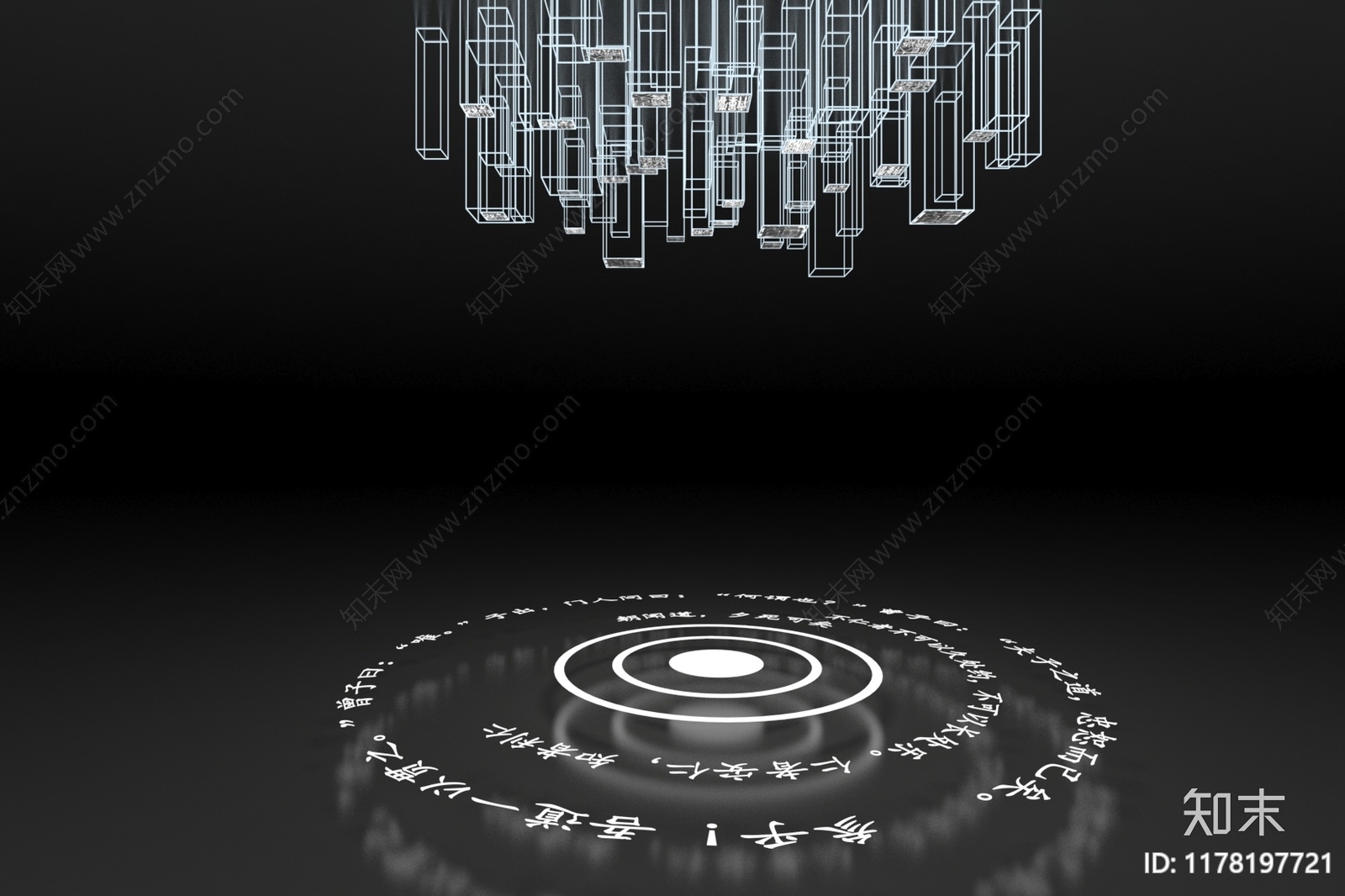 现代艺术装置3D模型下载【ID:1178197721】