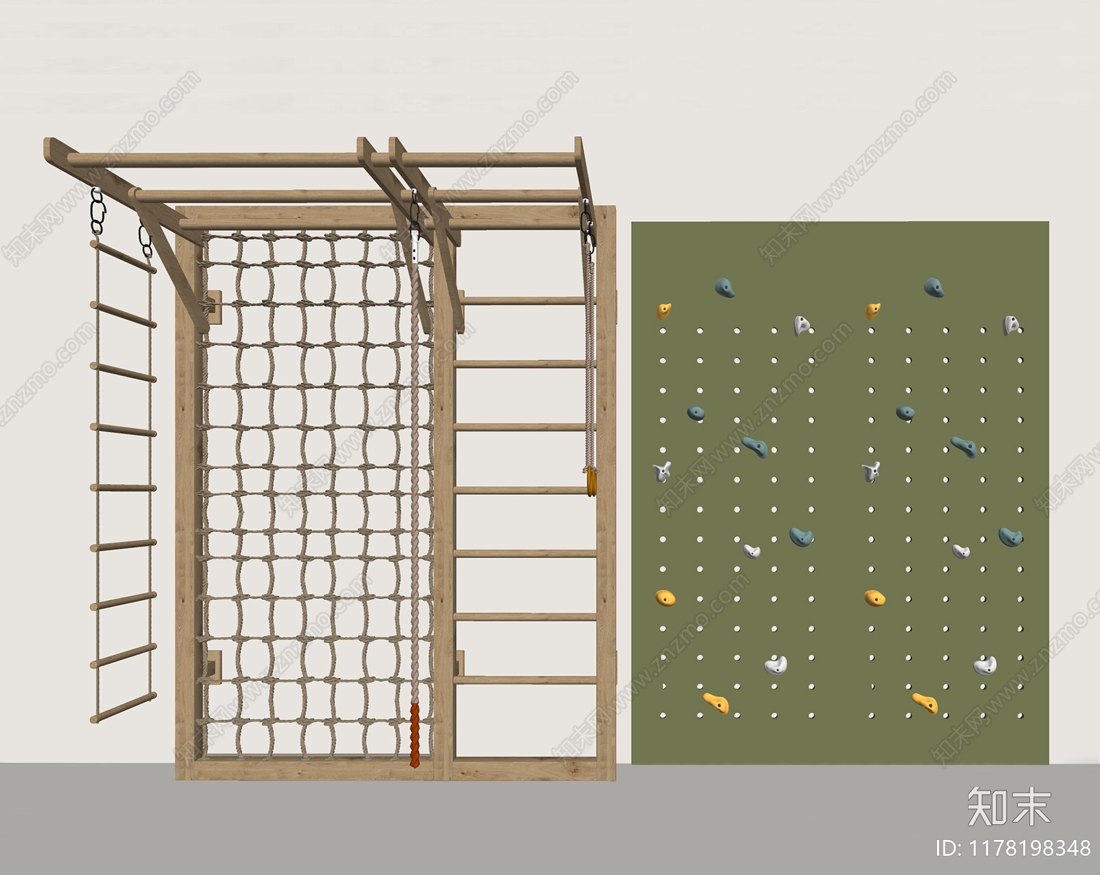 攀岩墙SU模型下载【ID:1178198348】