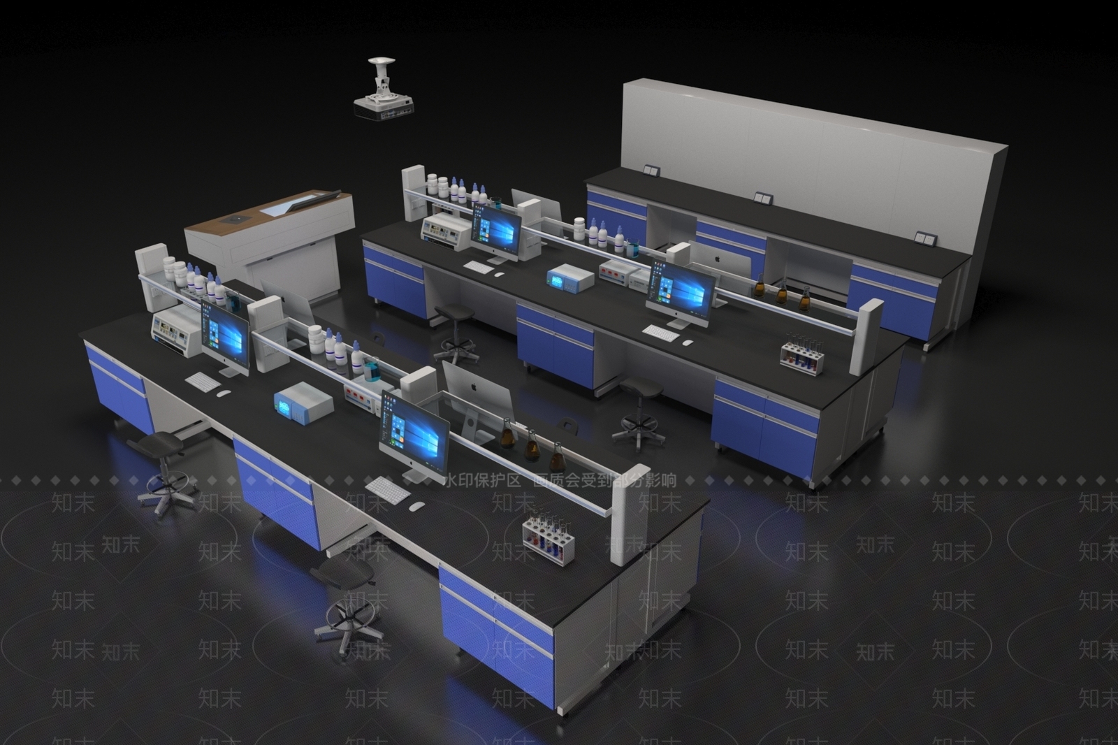 现代指挥中心3D模型下载【ID:1178212732】
