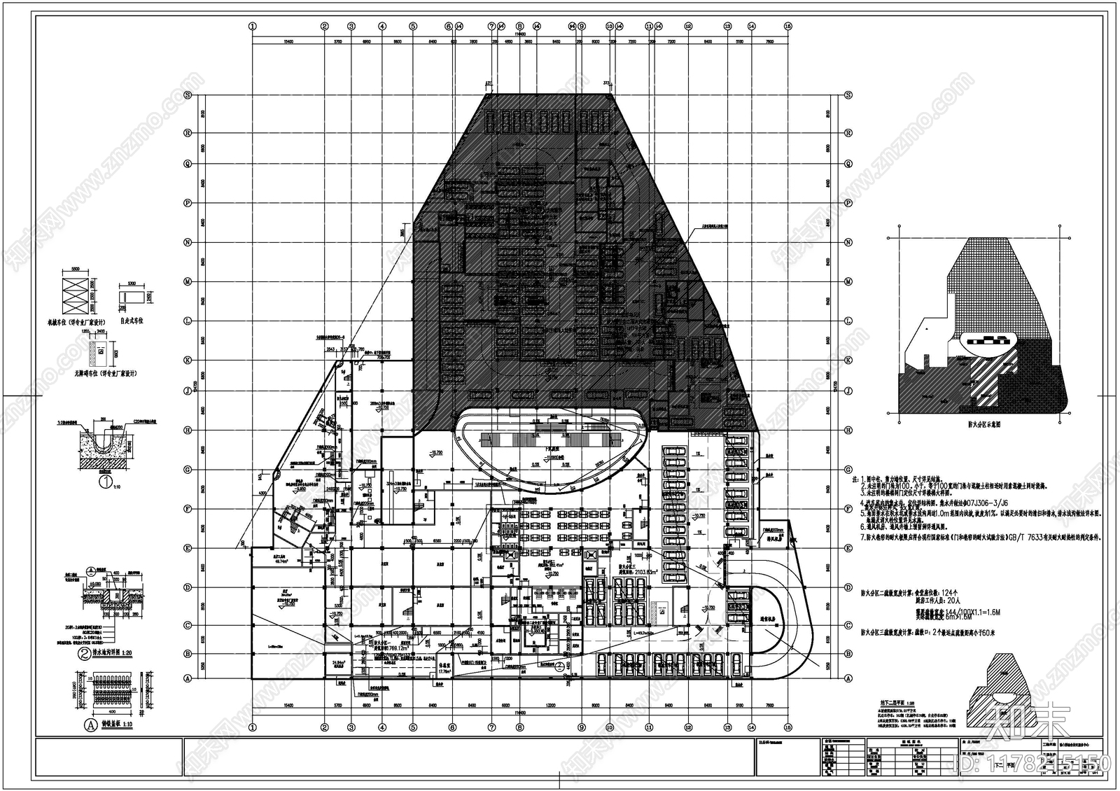 教育建筑cad施工图下载【ID:1178215150】