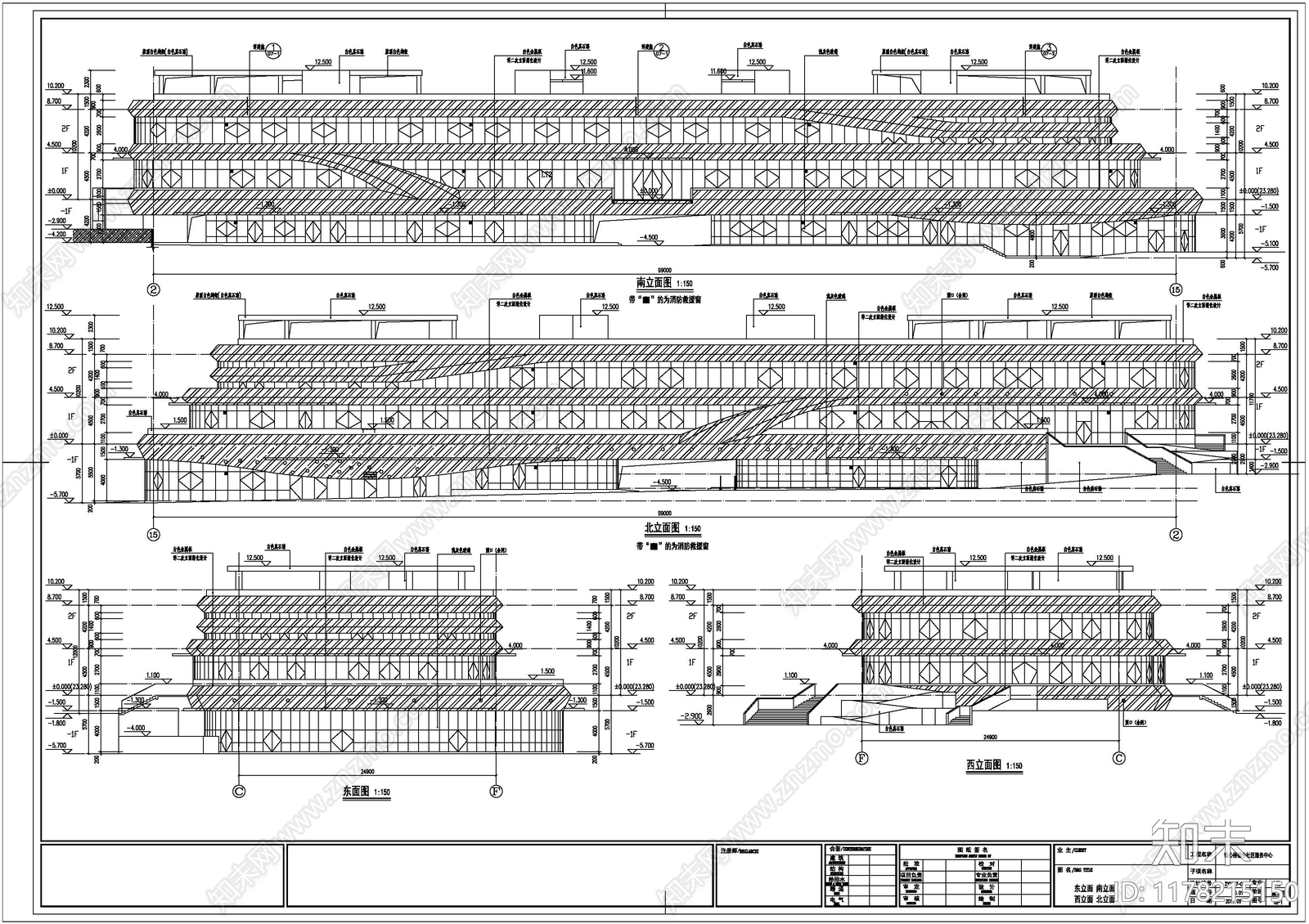 教育建筑cad施工图下载【ID:1178215150】