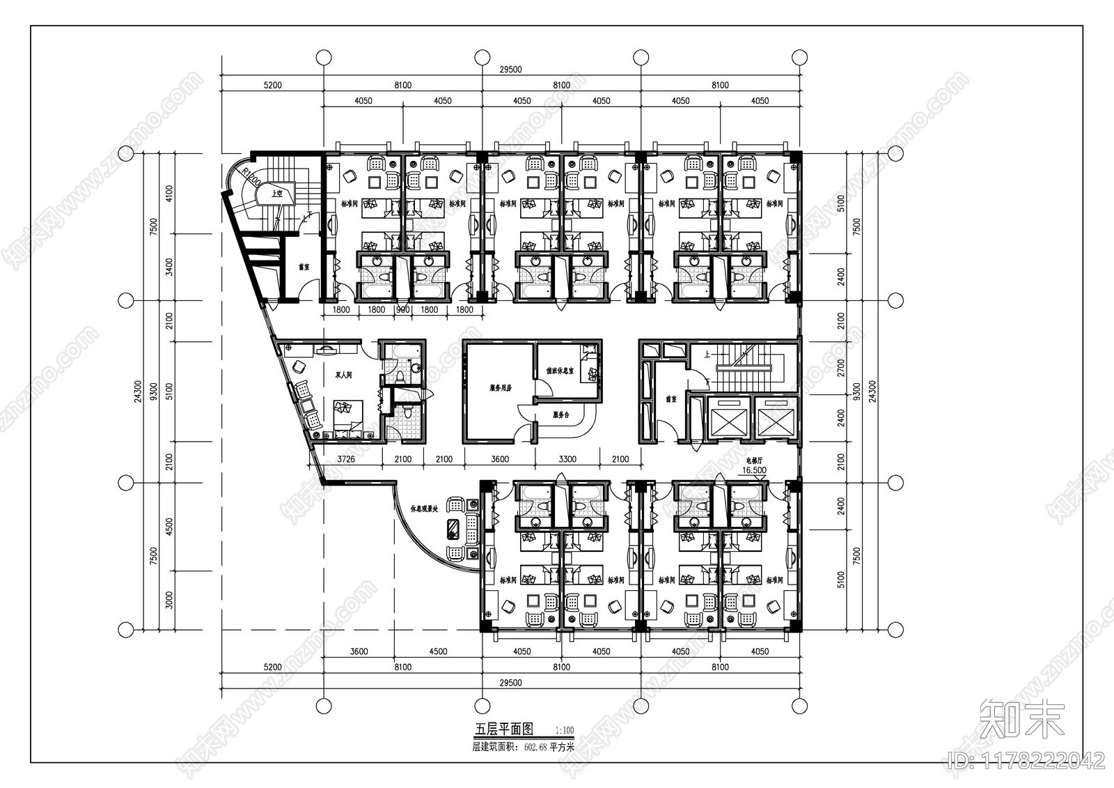 建筑平面图施工图下载【ID:1178222042】