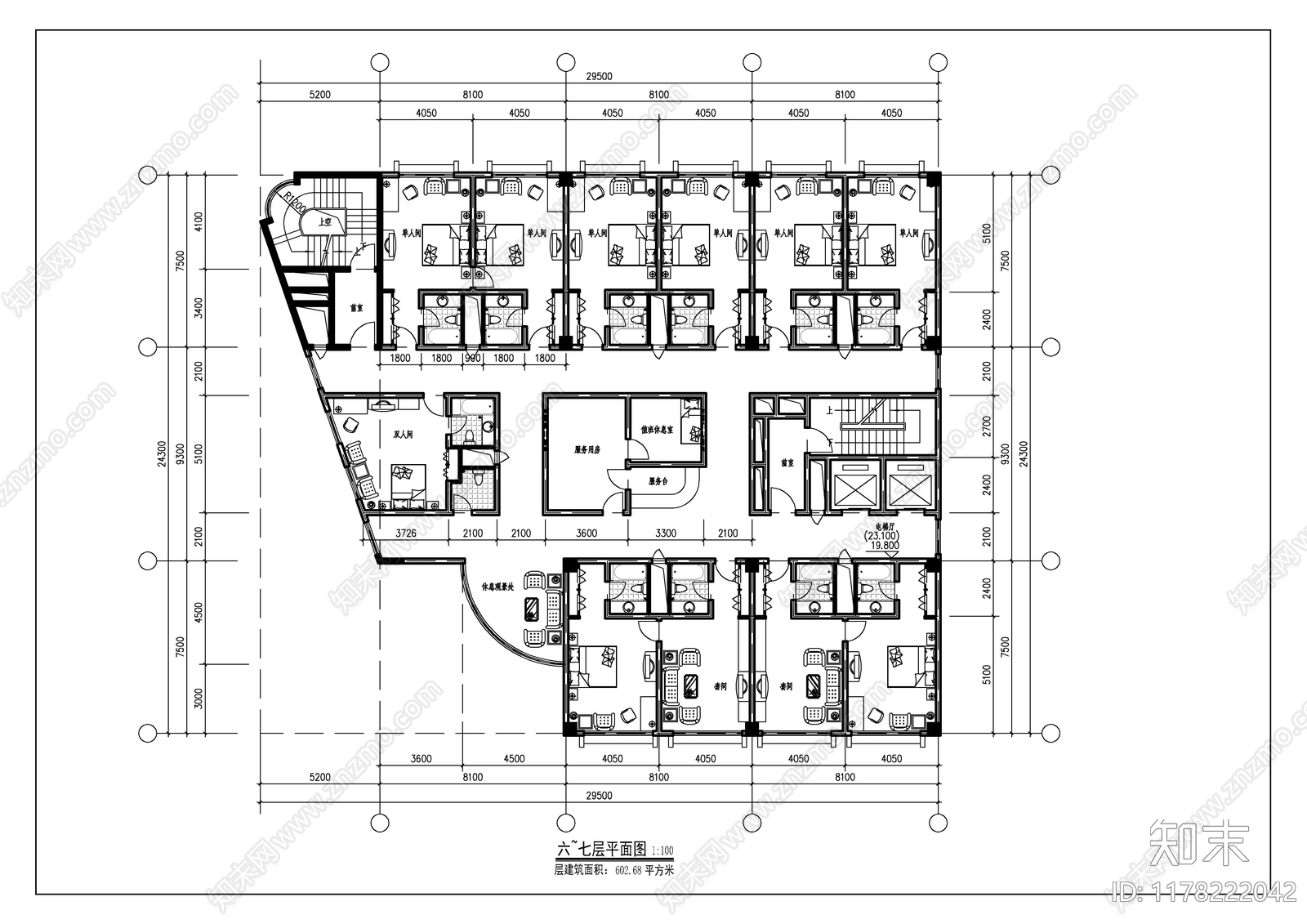 建筑平面图施工图下载【ID:1178222042】