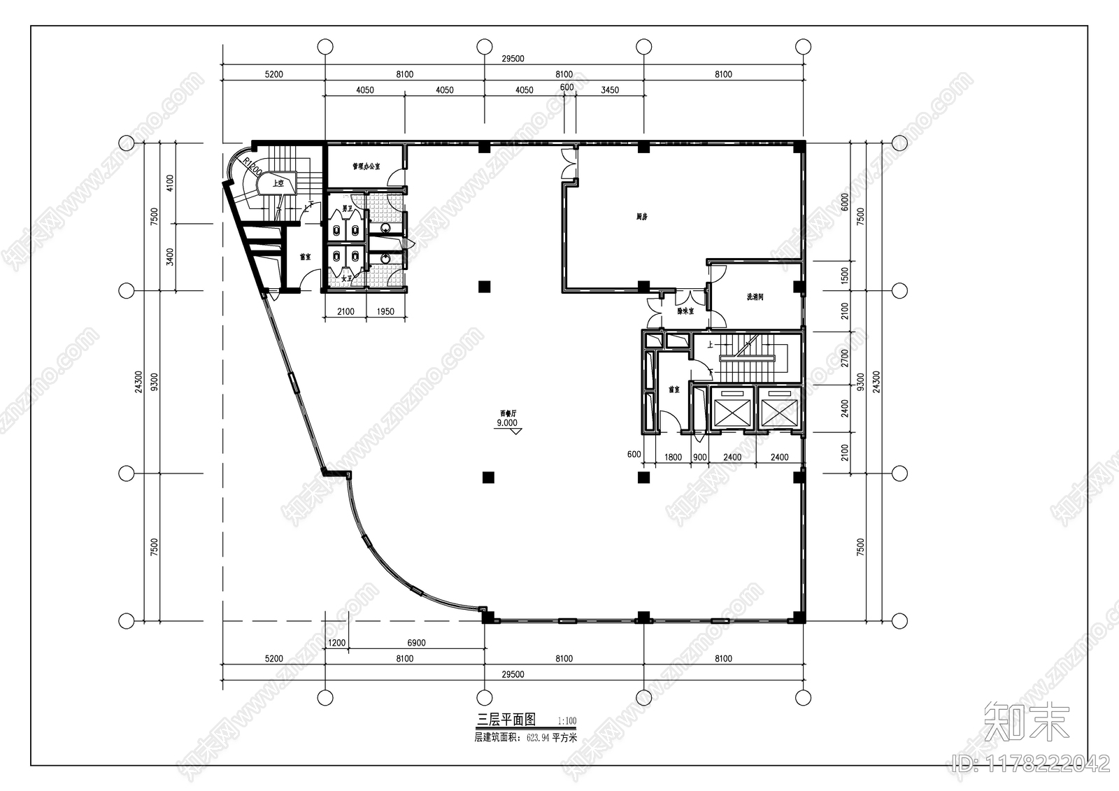 建筑平面图施工图下载【ID:1178222042】