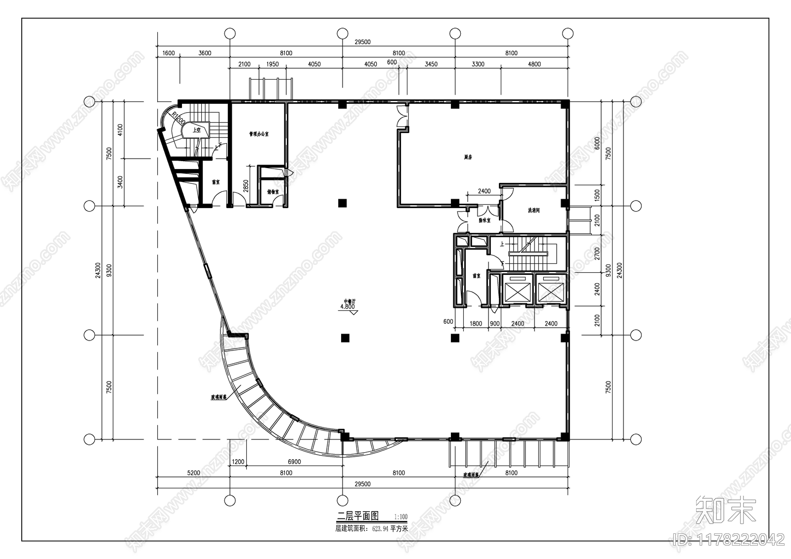 建筑平面图施工图下载【ID:1178222042】