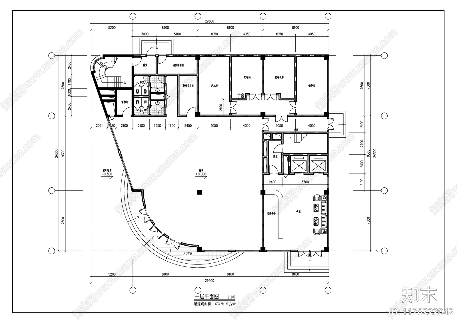 建筑平面图施工图下载【ID:1178222042】