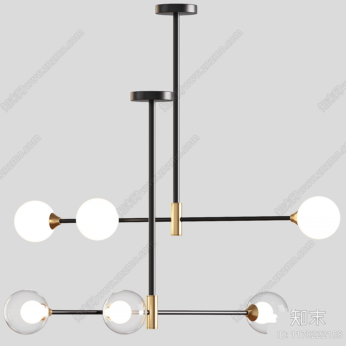 吊灯3D模型下载【ID:1178222158】