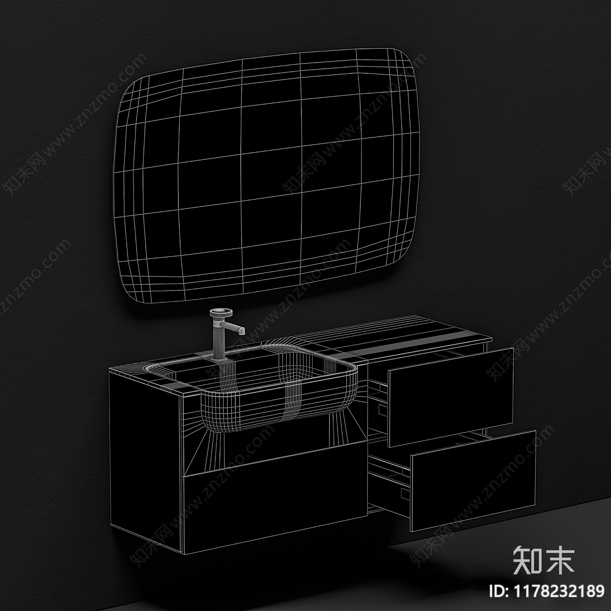 洗手台3D模型下载【ID:1178232189】