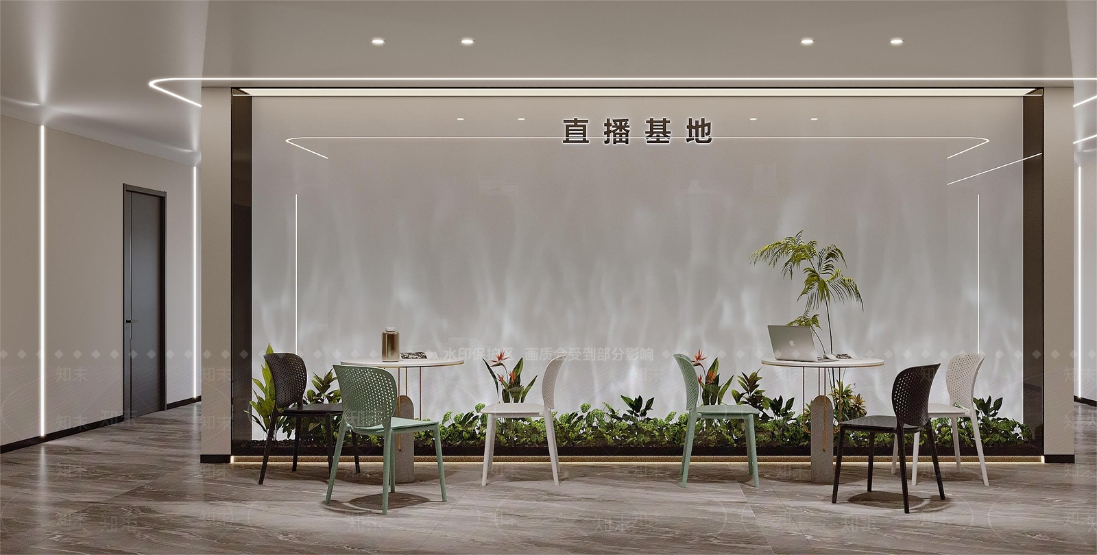 现代茶水间3D模型下载【ID:1178235255】