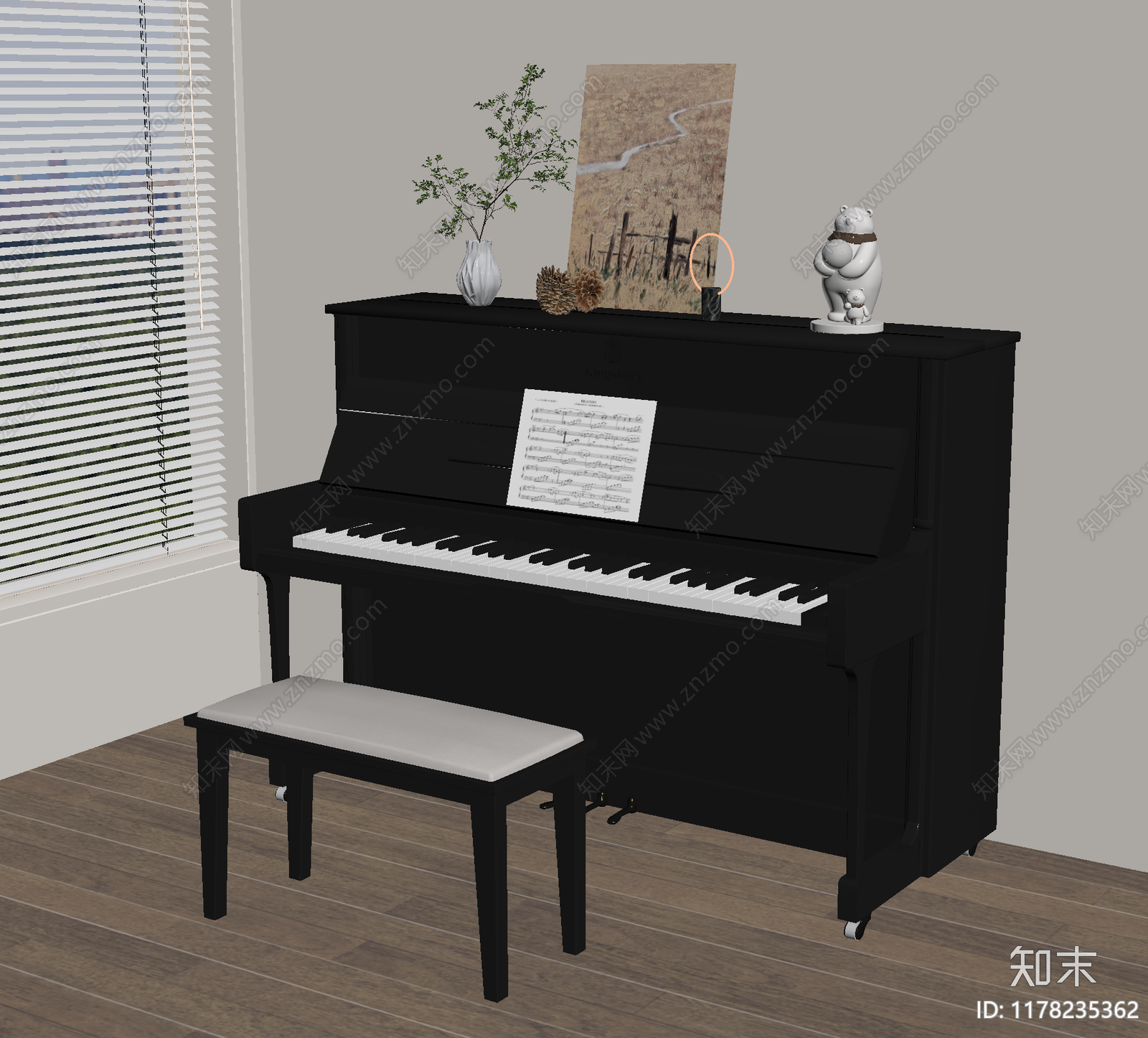 乐器SU模型下载【ID:1178235362】