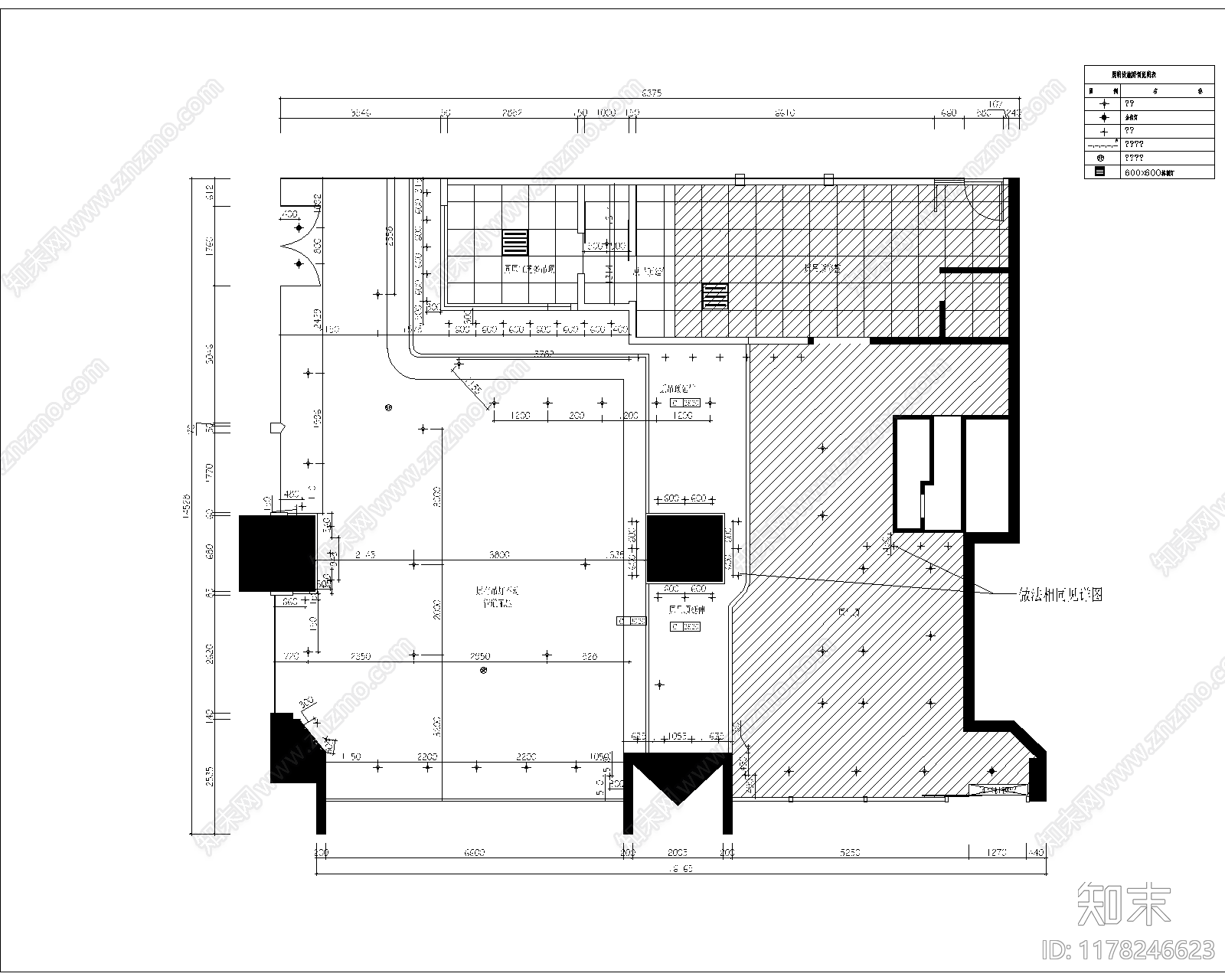 现代咖啡厅施工图下载【ID:1178246623】