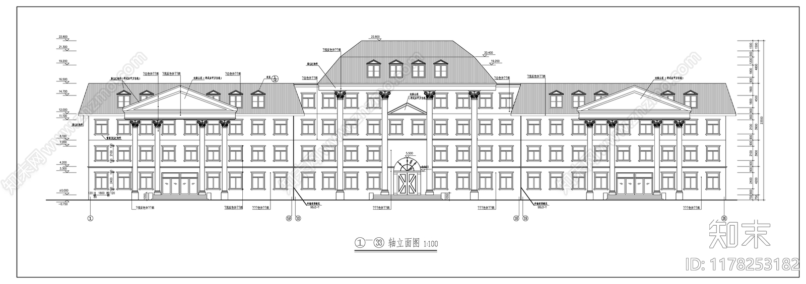 建筑平面图施工图下载【ID:1178253182】