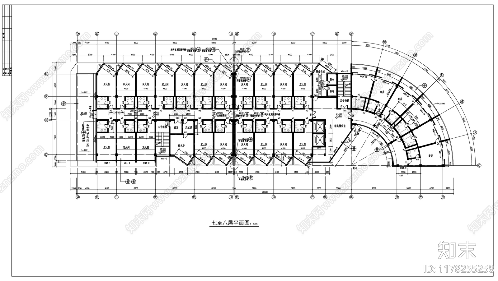 建筑平面图施工图下载【ID:1178255258】