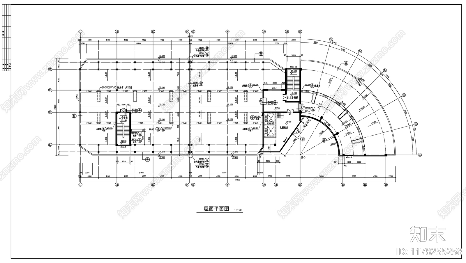 建筑平面图施工图下载【ID:1178255258】