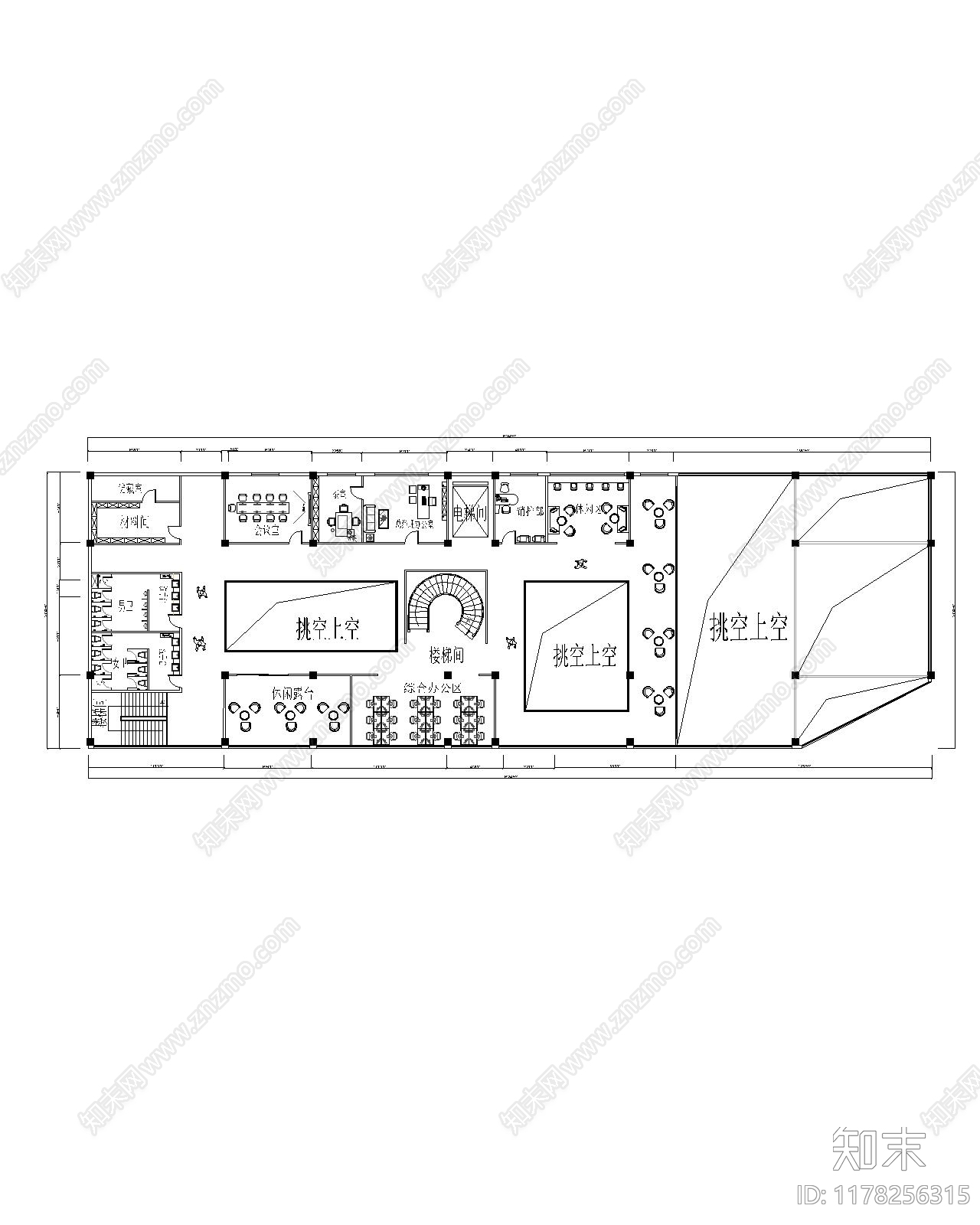 现代售楼处cad施工图下载【ID:1178256315】