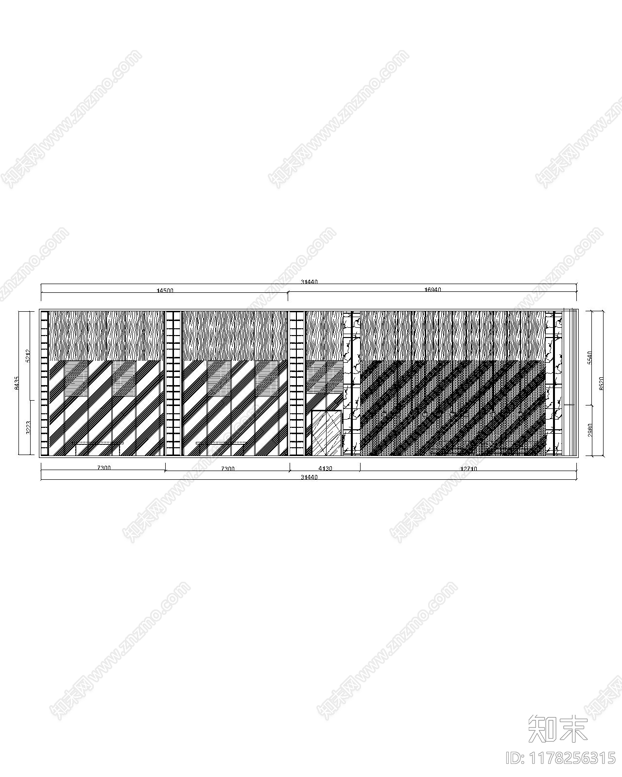 现代售楼处cad施工图下载【ID:1178256315】