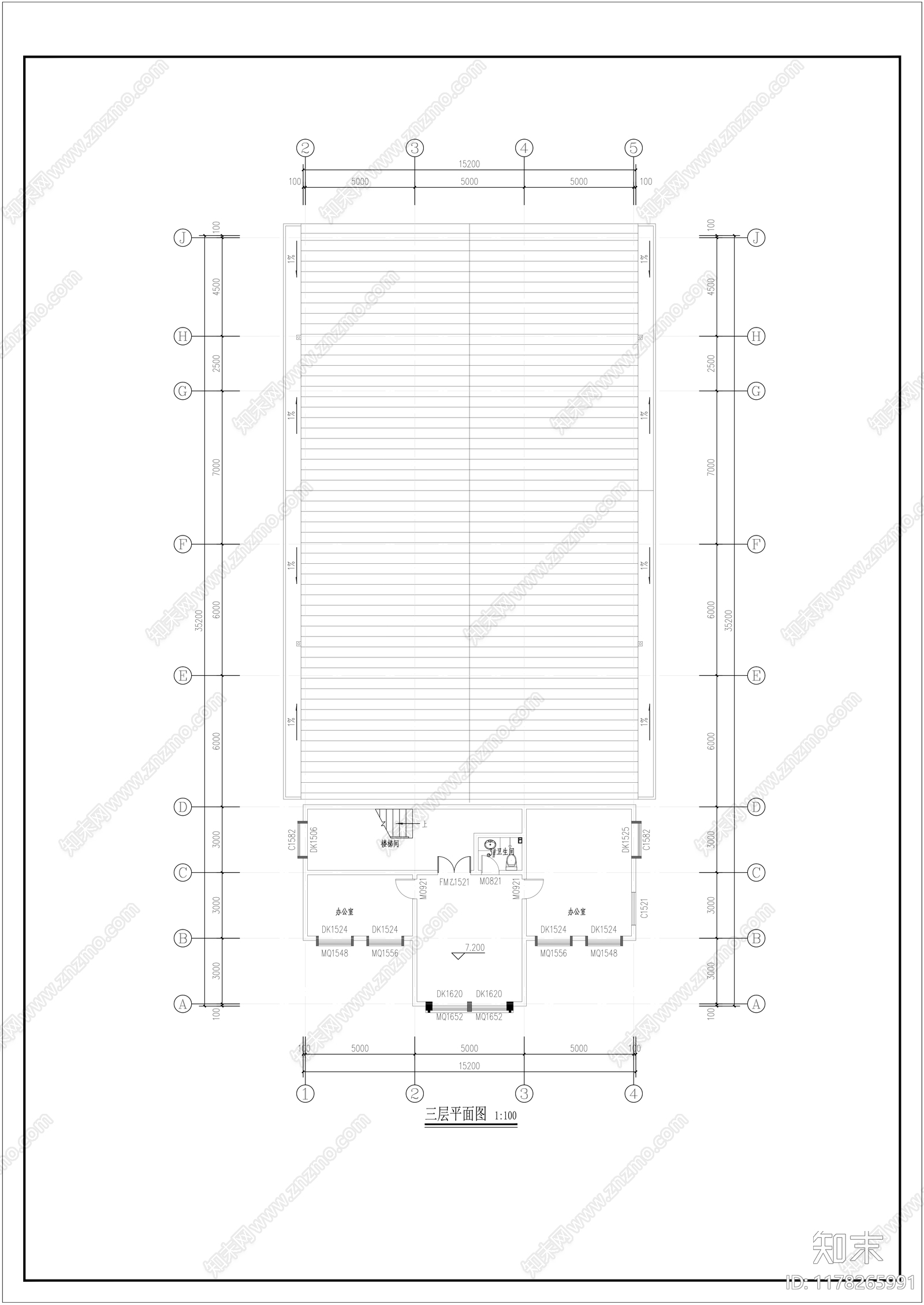 欧式复古教堂施工图下载【ID:1178265991】