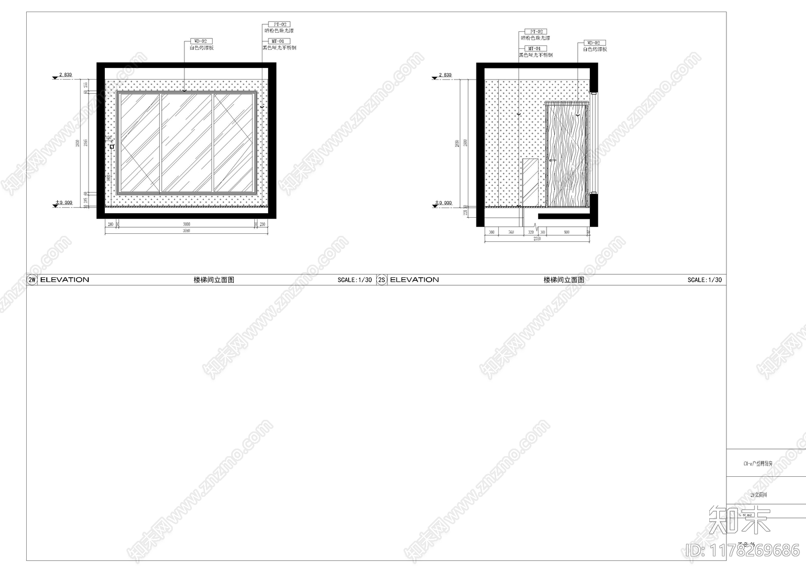 立面图施工图下载【ID:1178269686】