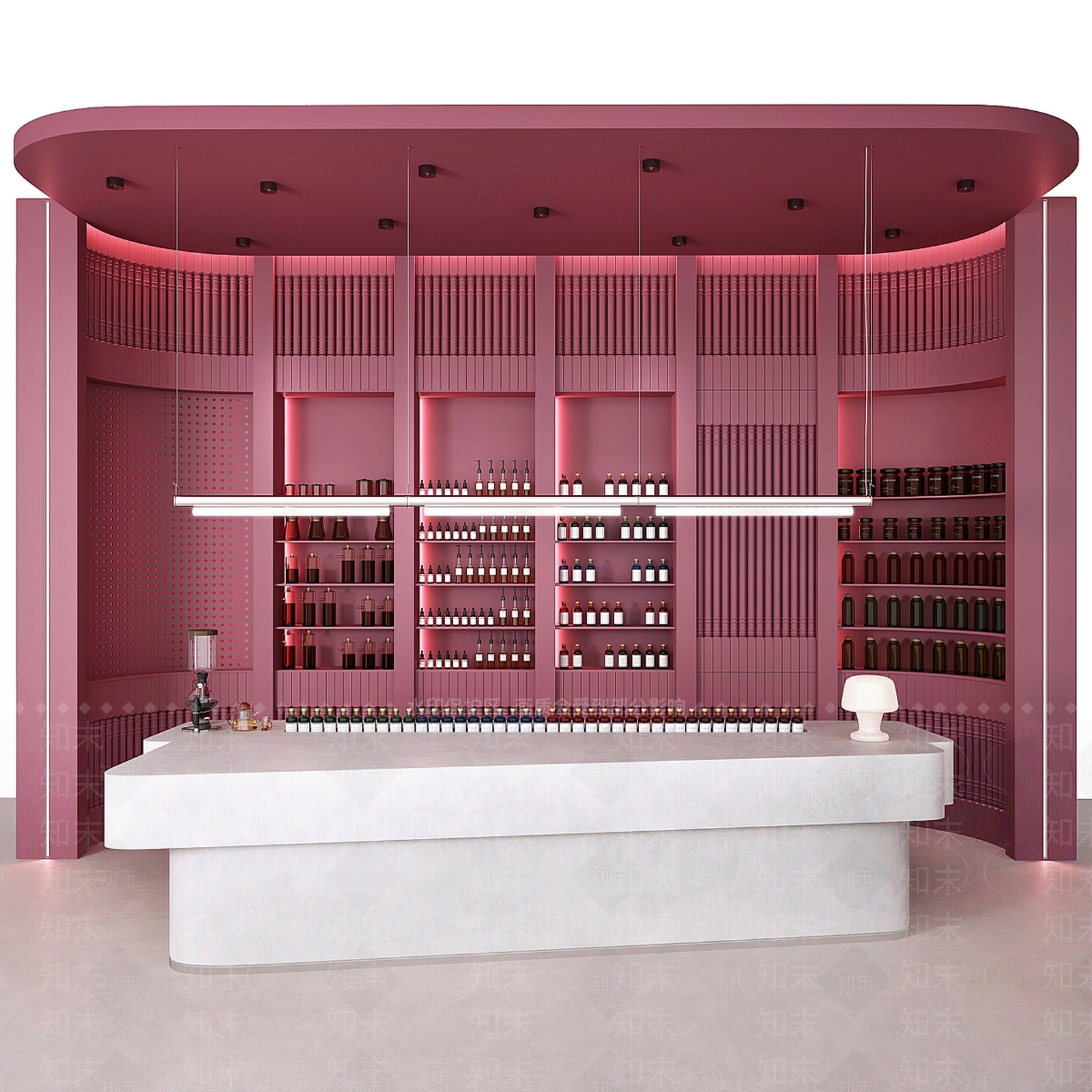 现代咖啡吧前台3D模型下载【ID:1178271509】