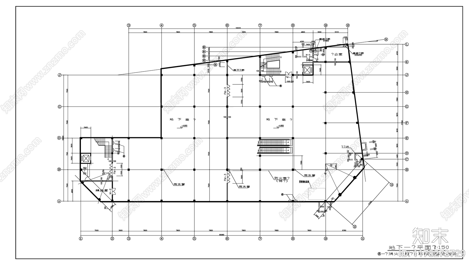 现代商业综合体cad施工图下载【ID:1178273729】