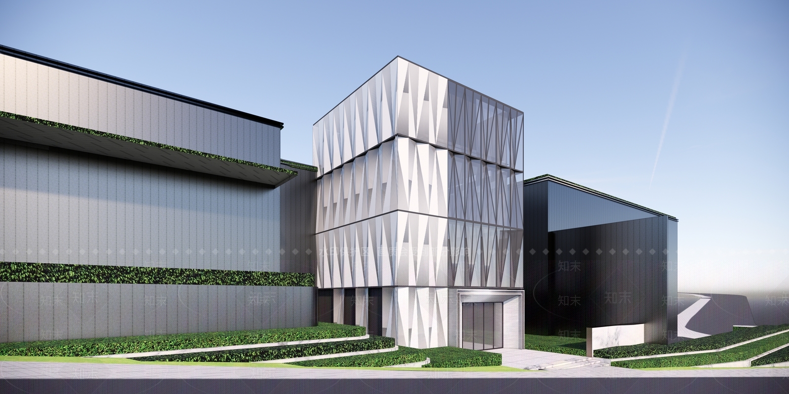 现代入口大门SU模型下载【ID:1178277398】