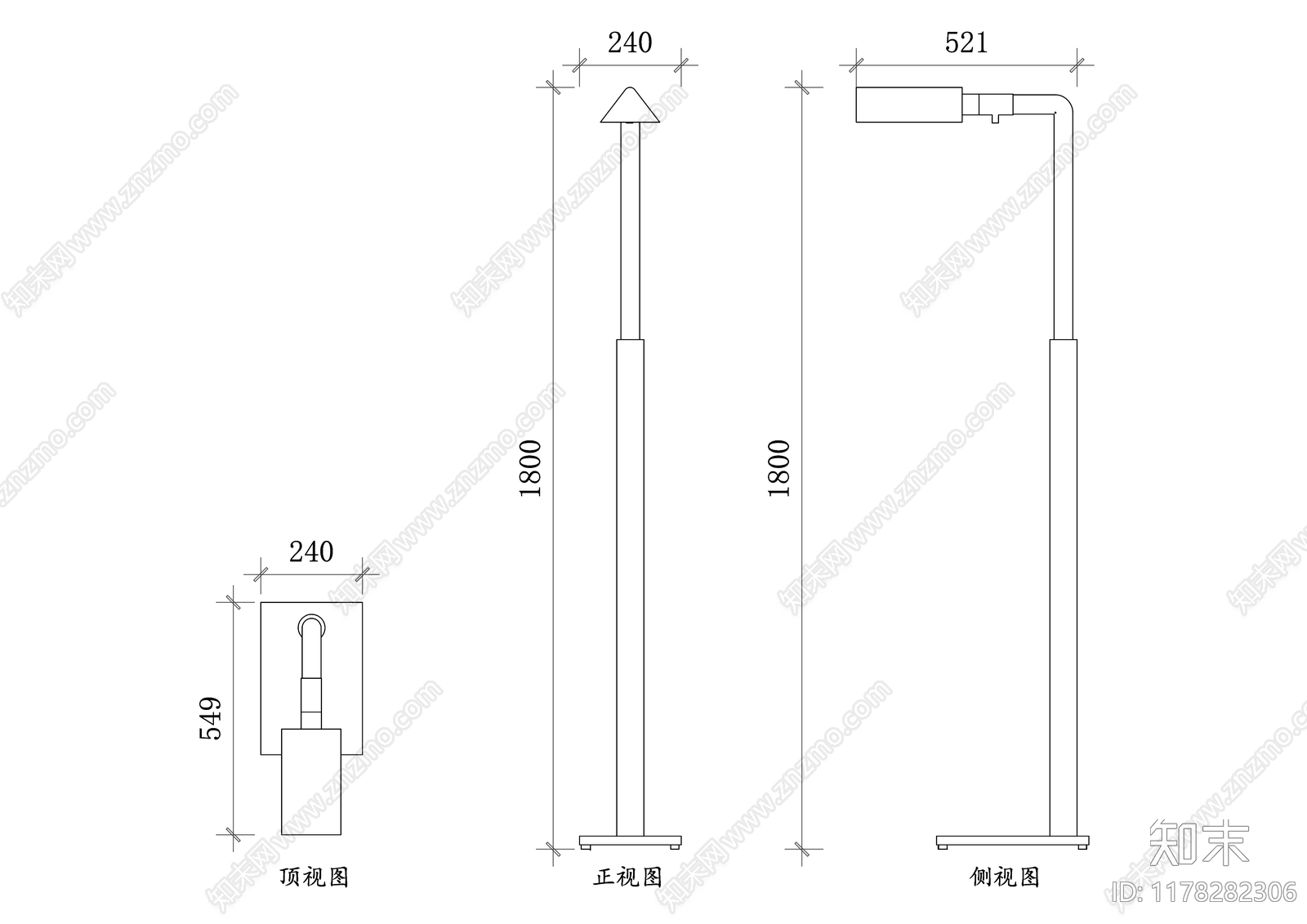 现代灯具图库cad施工图下载【ID:1178282306】