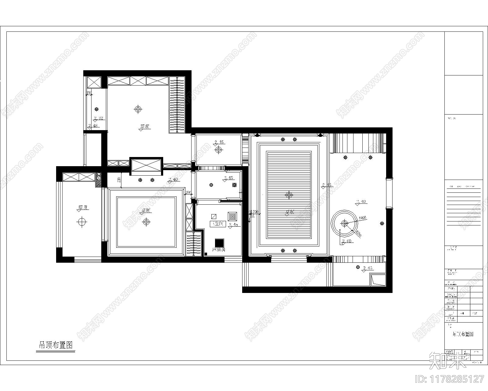 平层施工图下载【ID:1178285127】