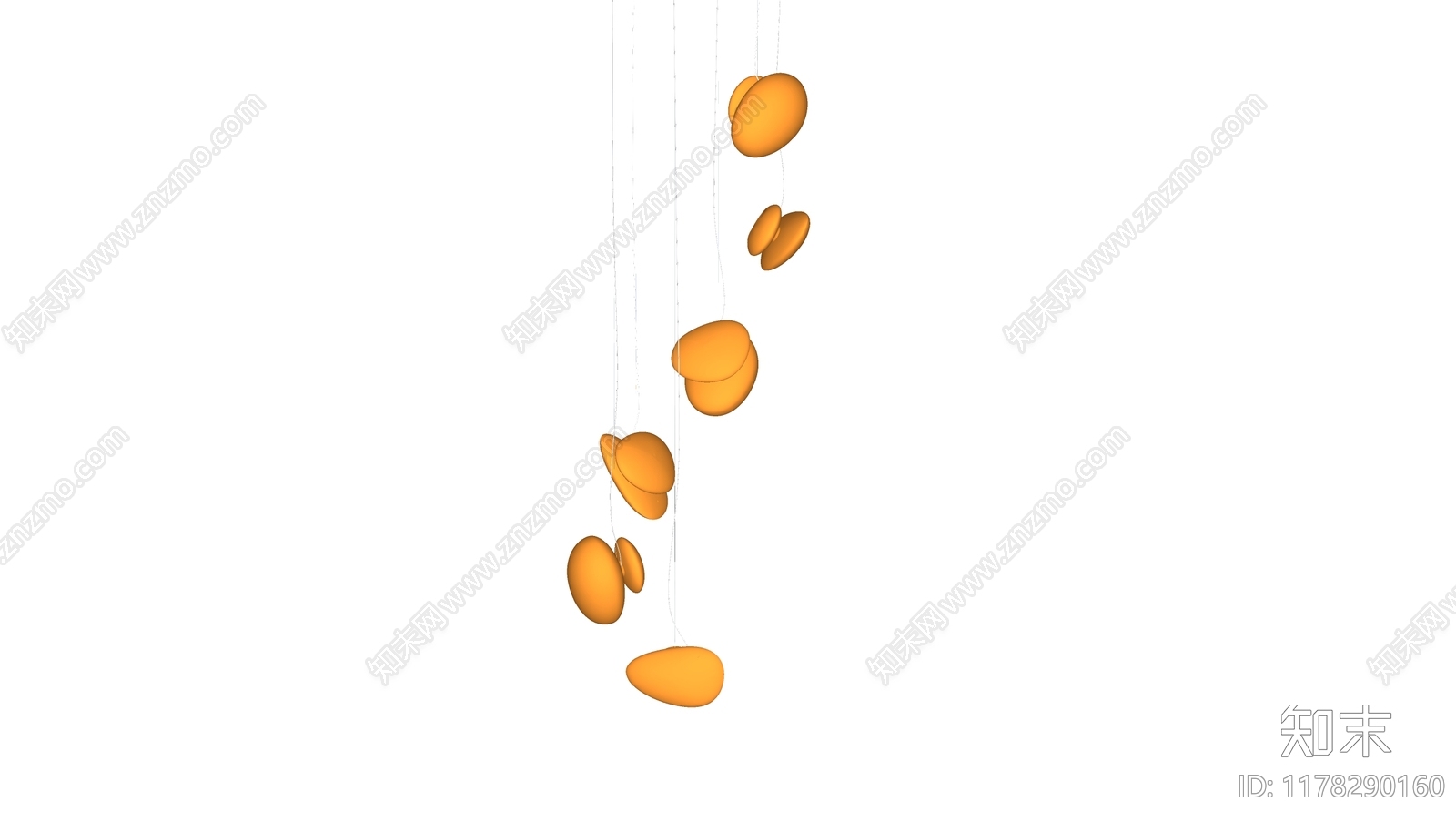 现代简约吊灯SU模型下载【ID:1178290160】