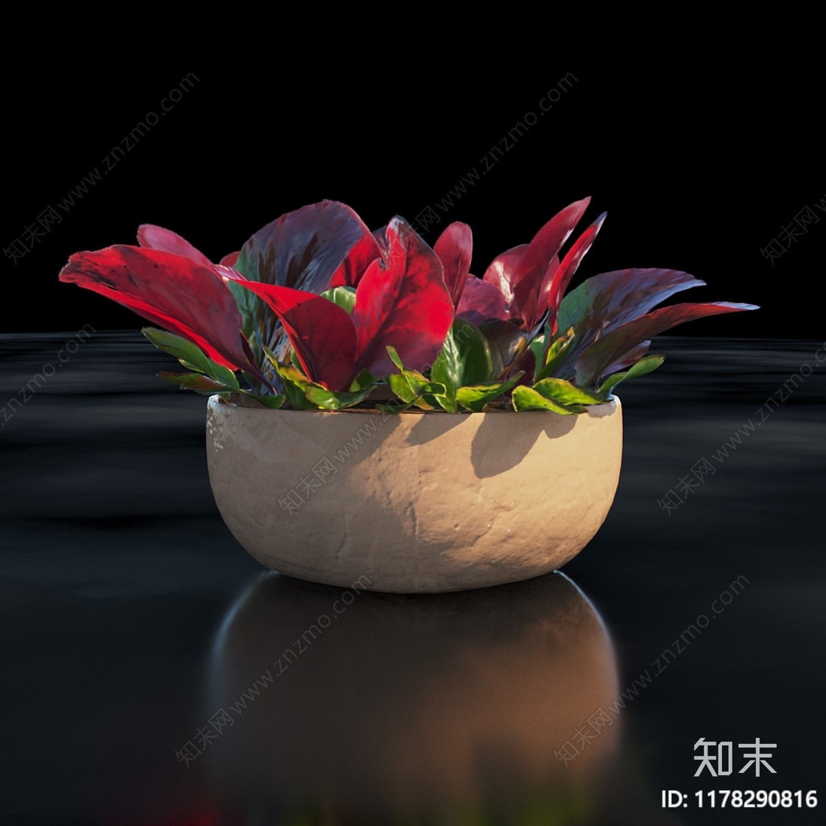 盆栽3D模型下载【ID:1178290816】