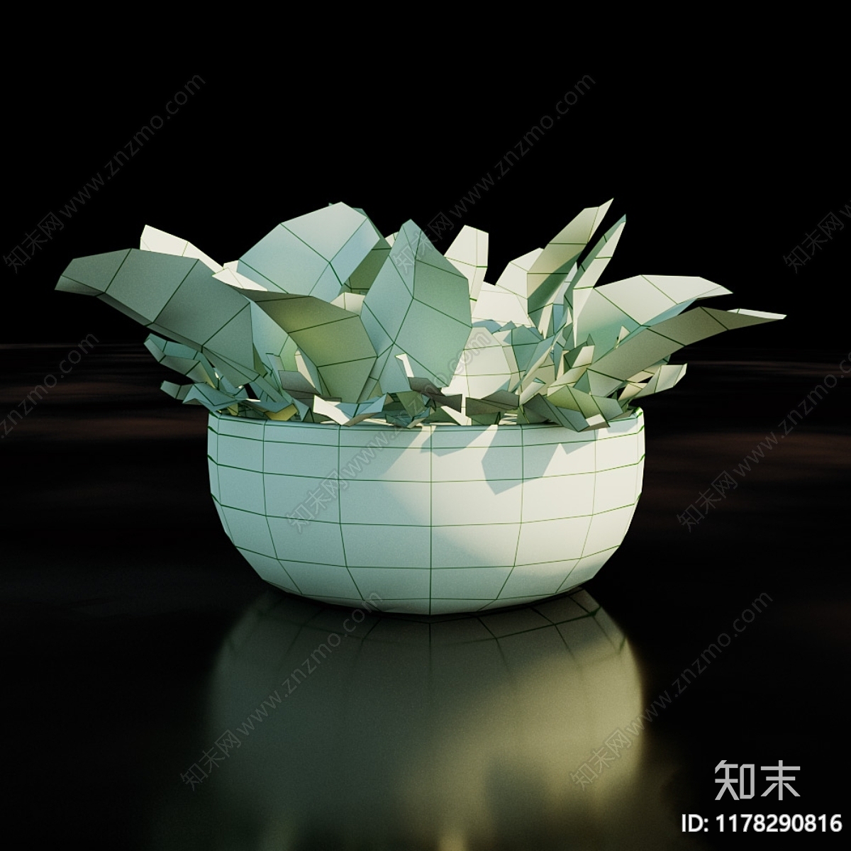 盆栽3D模型下载【ID:1178290816】