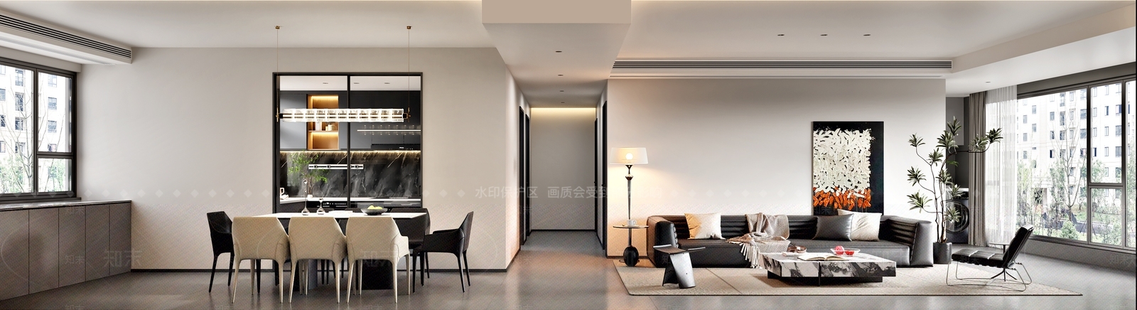 现代玄关3D模型下载【ID:1214849125】