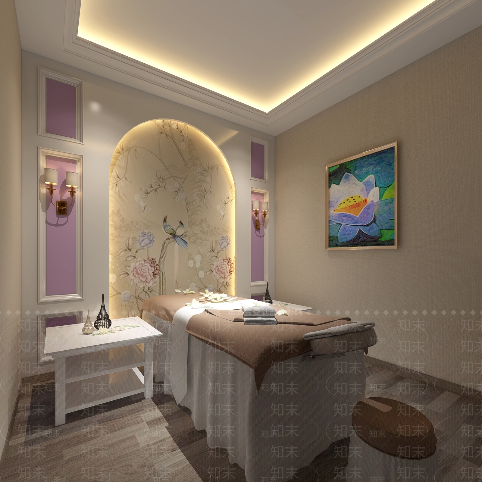 禅意复古美容院3D模型下载【ID:1178301986】