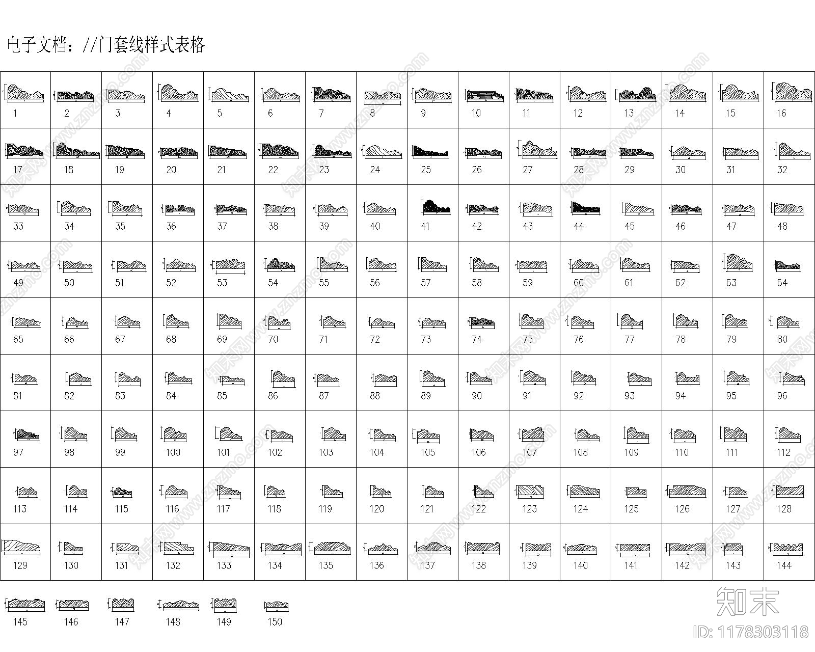 新中式法式其他图库施工图下载【ID:1178303118】