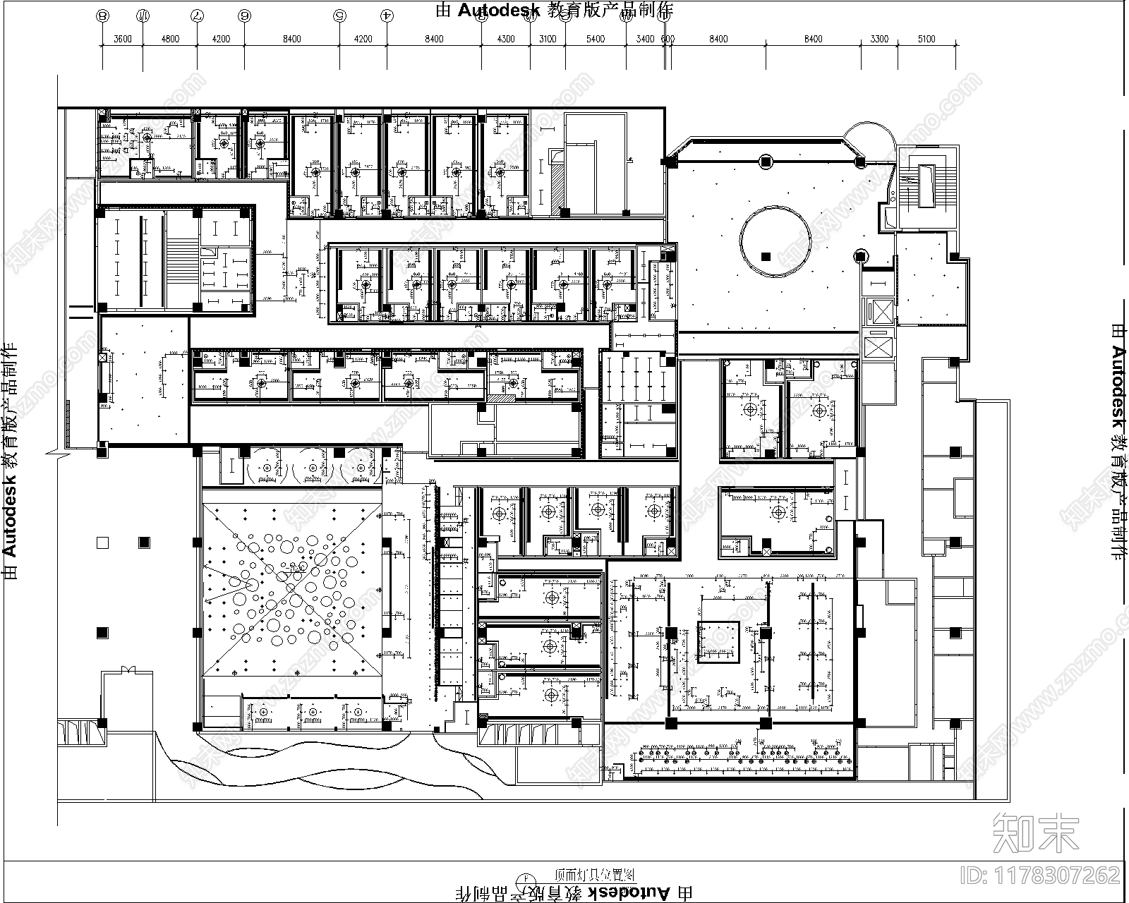 现代会所cad施工图下载【ID:1178307262】