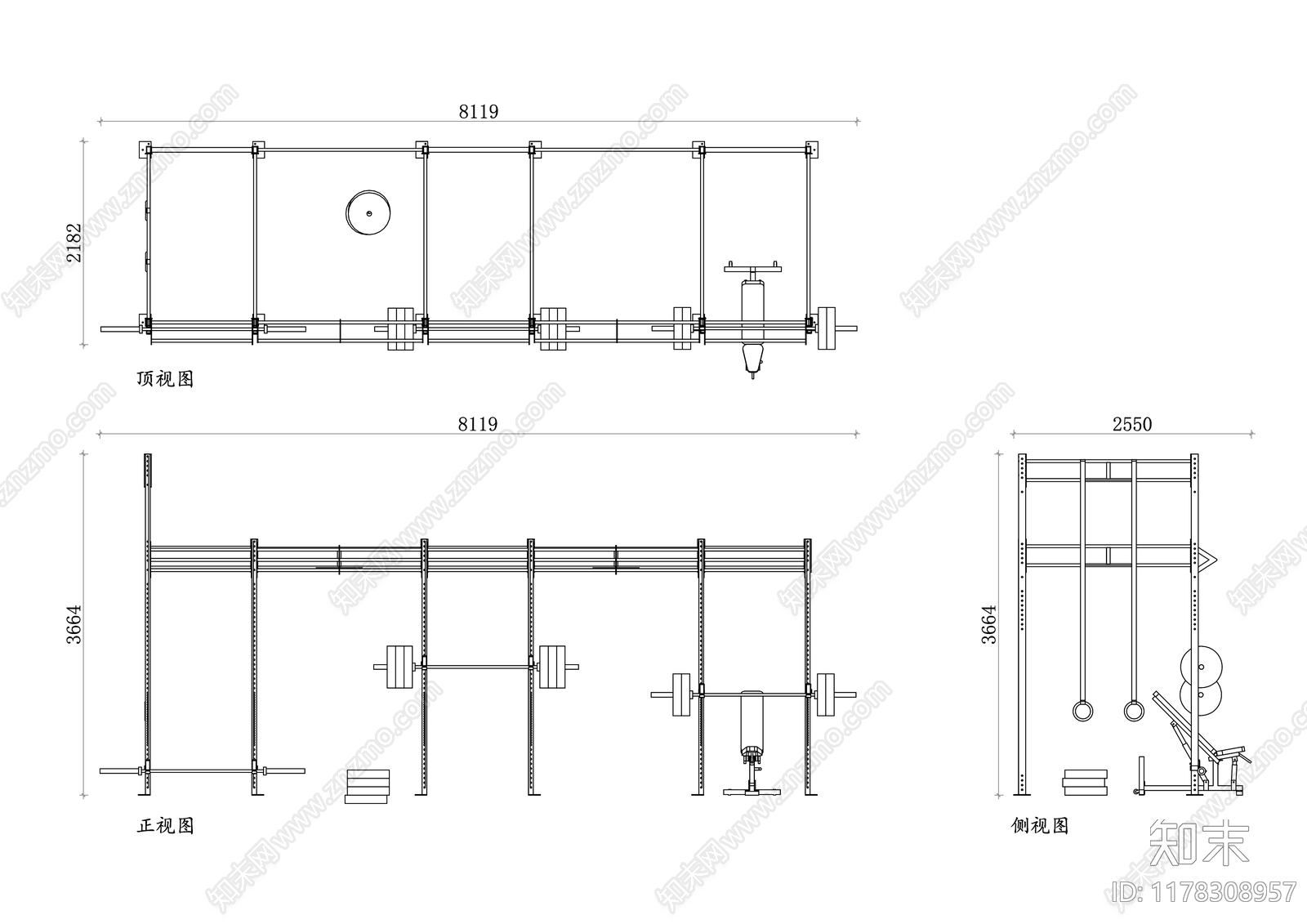 现代运动器材施工图下载【ID:1178308957】