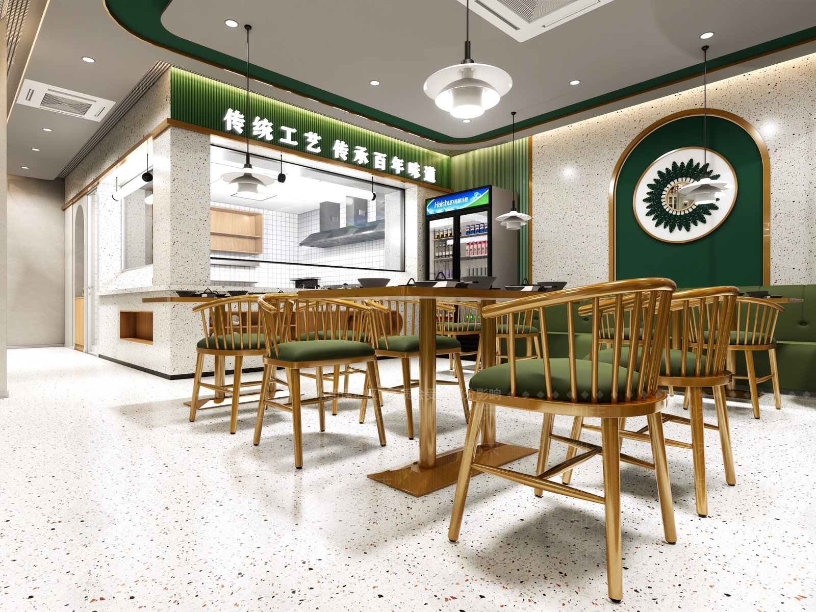 现代小吃快餐店SU模型下载【ID:1178313099】